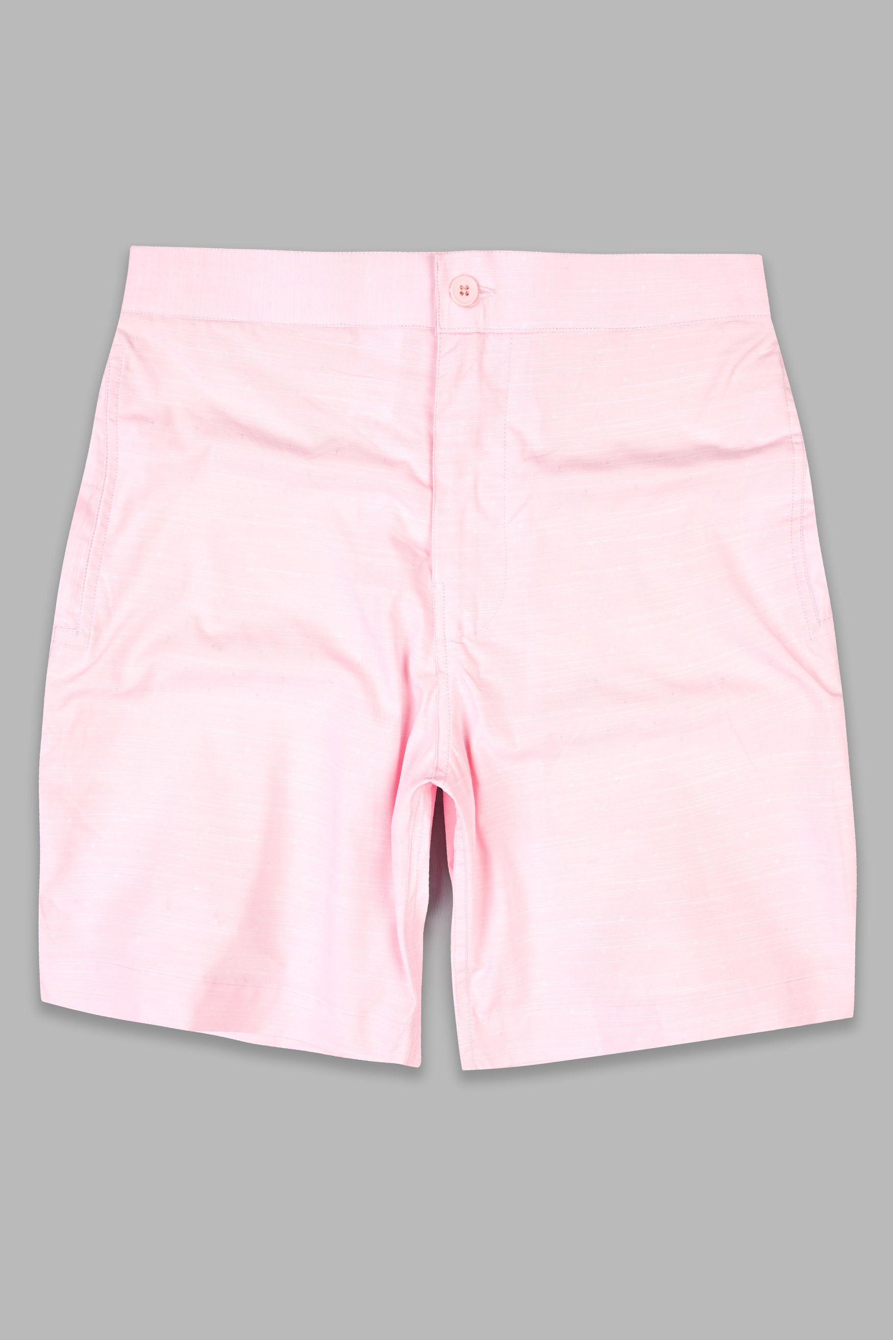 Cosmos Pink Dobby Textured Giza Cotton Shorts SR352-28, SR352-30, SR352-32, SR352-34, SR352-36, SR352-38, SR352-40, SR352-42, SR352-44