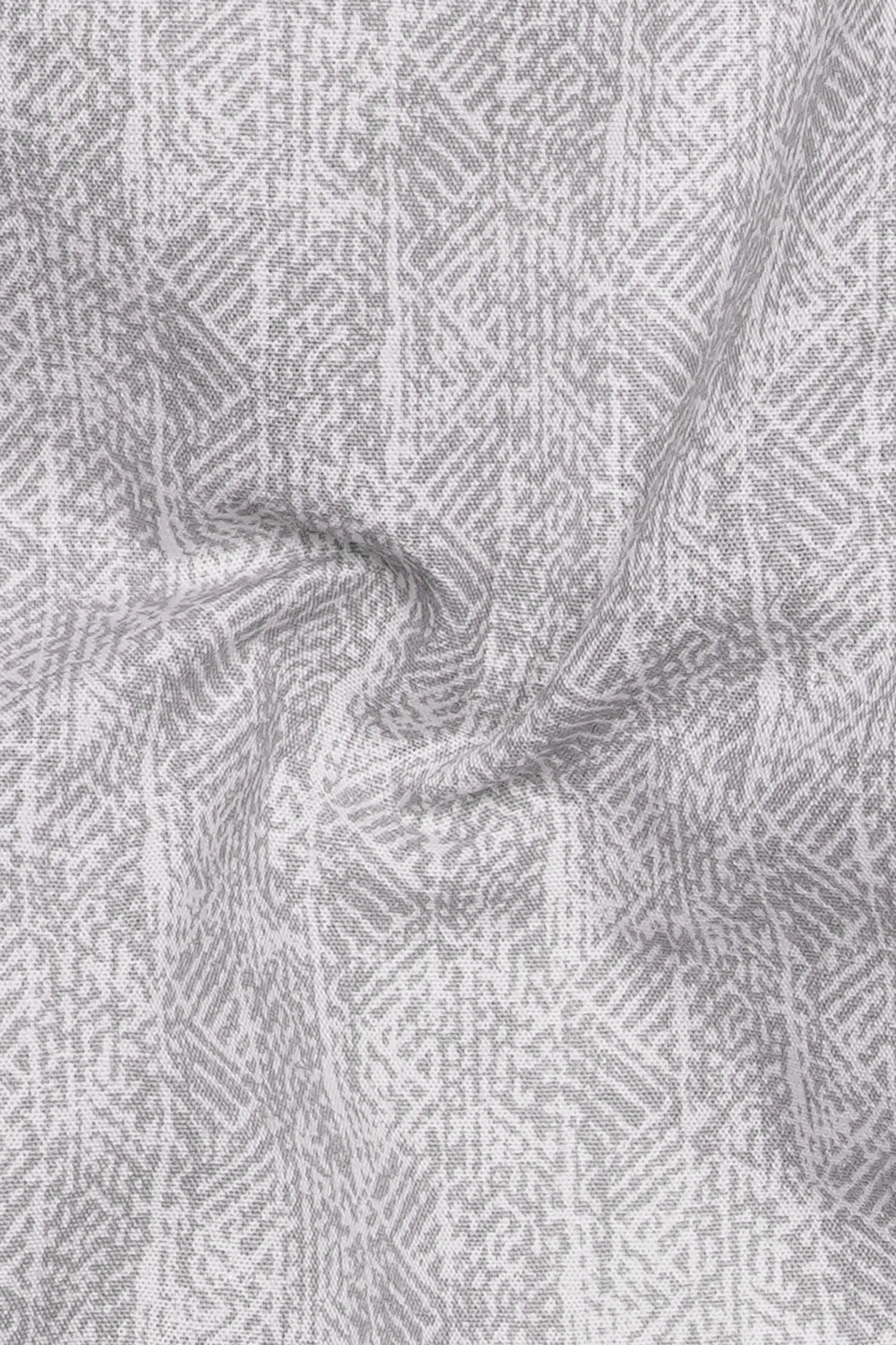 Ghost Gray Printed Subtle Sheen Super Soft Premium Cotton Shorts