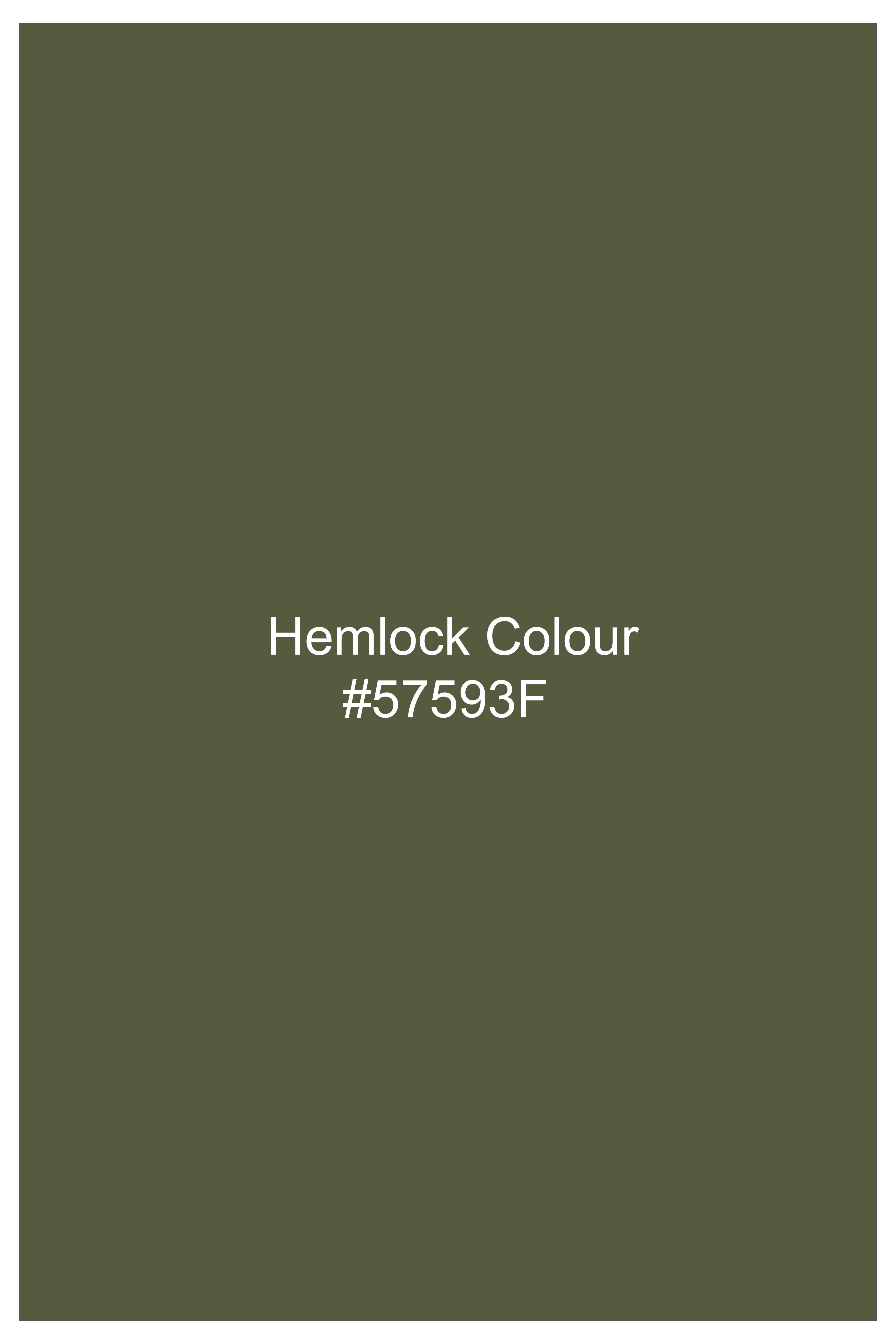 Beryl-Hemlock Green Striped Oxford Premium Cotton Shorts