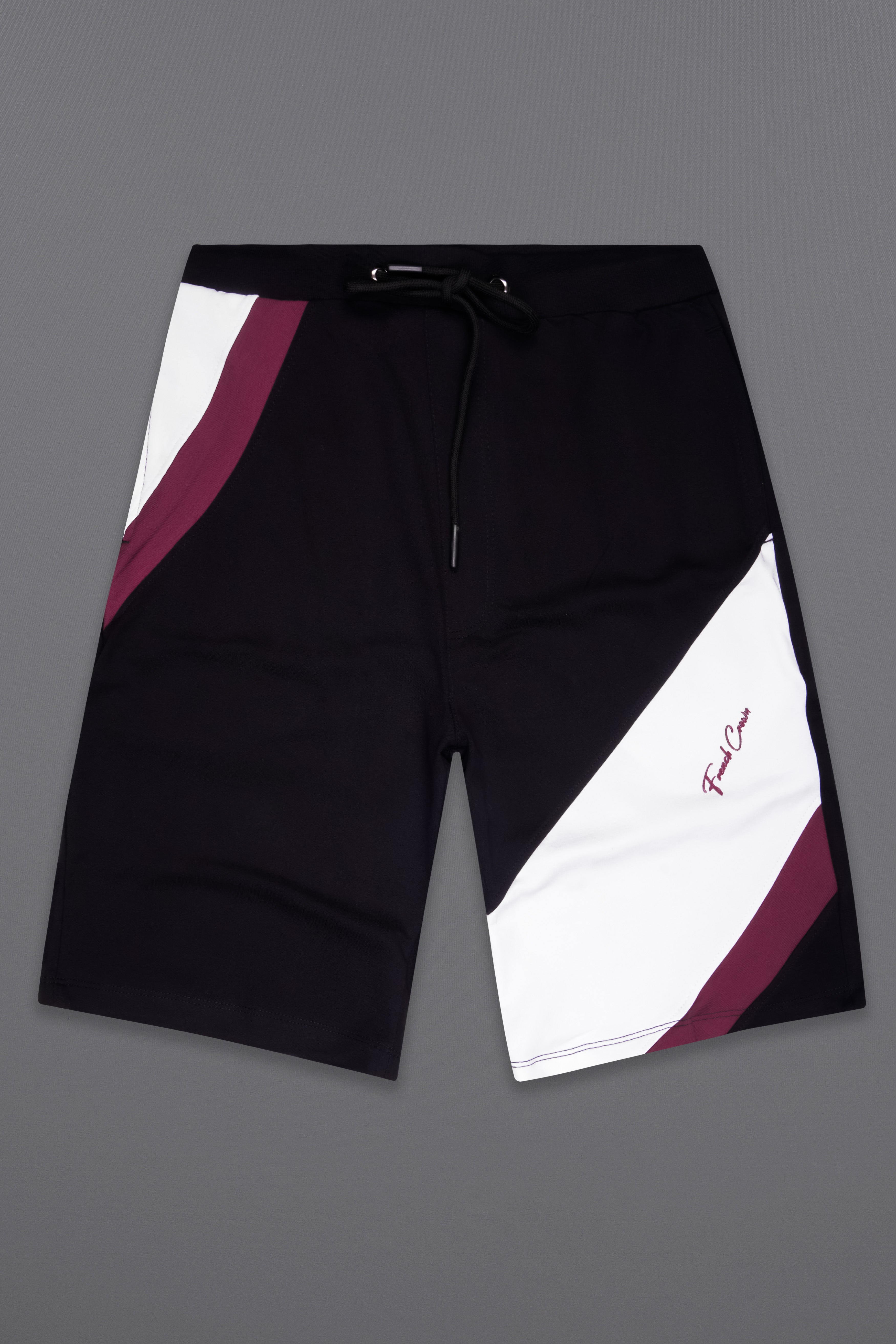 Jade Black And Tamarind Maroon Super Soft Premium Cotton Shorts