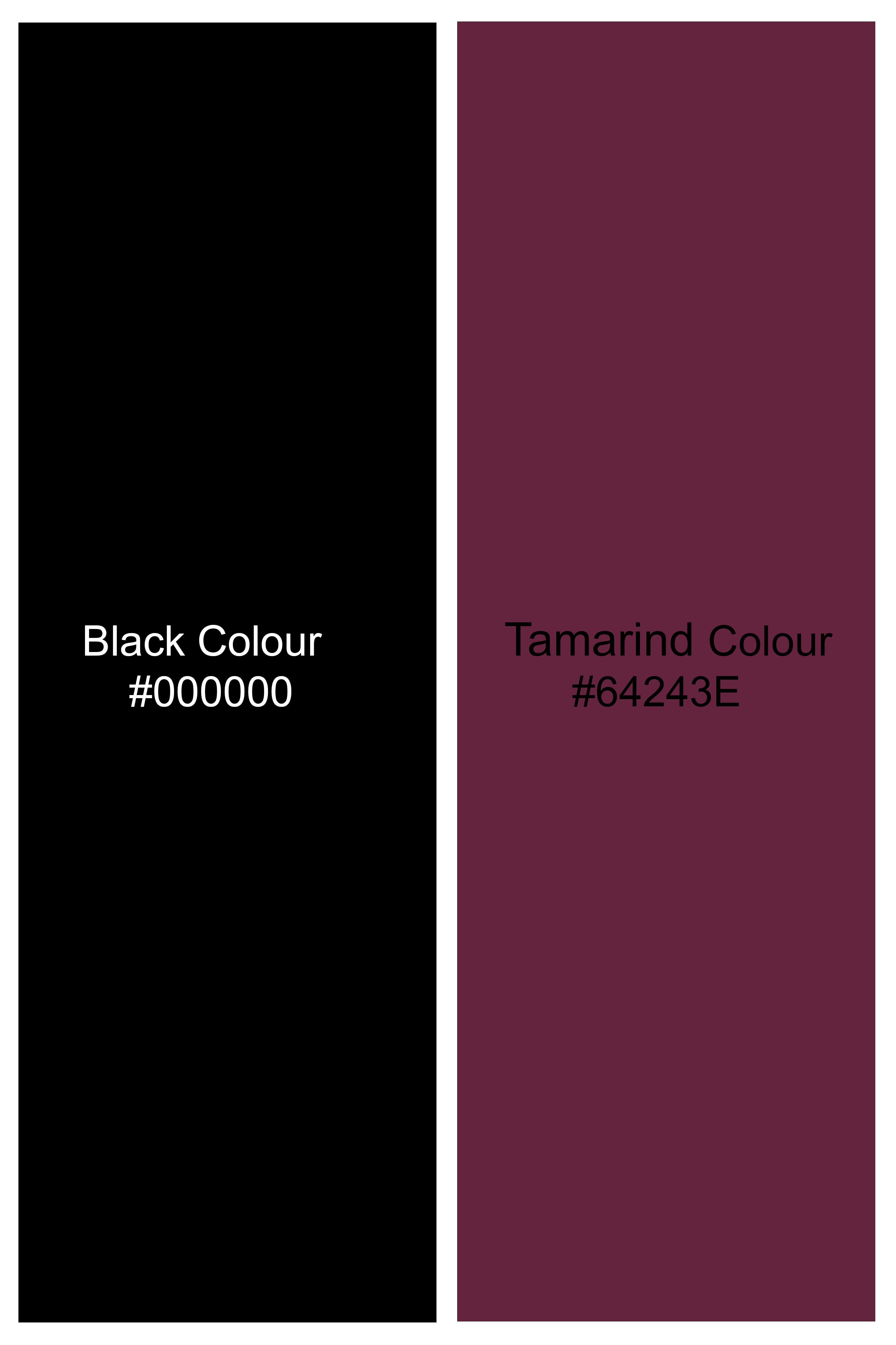 Jade Black And Tamarind Maroon Super Soft Premium Cotton Shorts