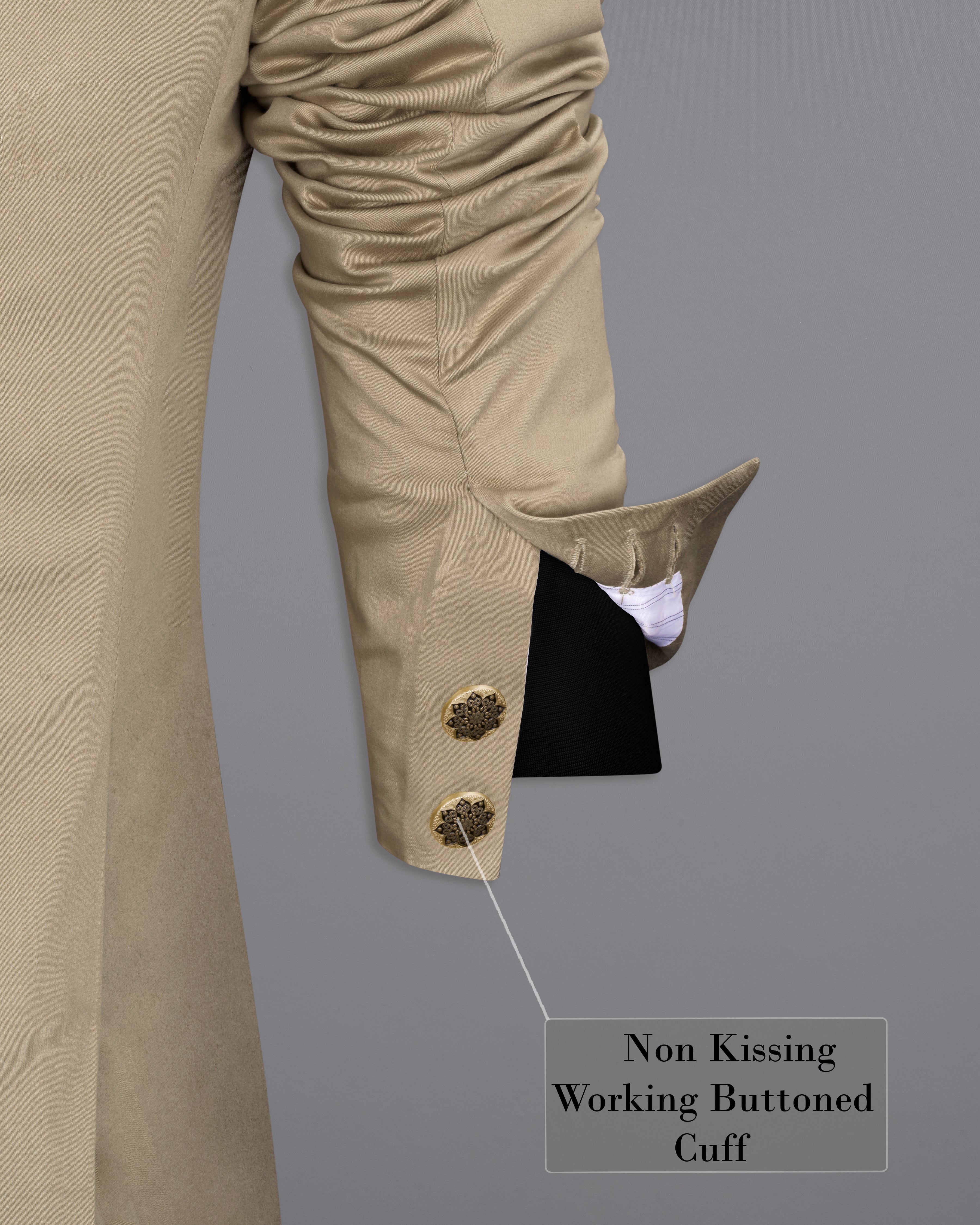 Quicksand Brown Stretchable Cross Placket Bandhgala Premium Cotton traveler Suit ST2655-CBG-36,ST2655-CBG-38,ST2655-CBG-40,ST2655-CBG-42,ST2655-CBG-44,ST2655-CBG-46,ST2655-CBG-48,ST2655-CBG-50,ST2655-CBG-52,ST2655-CBG-54,ST2655-CBG-56,ST2655-CBG-58,ST2655-CBG-60