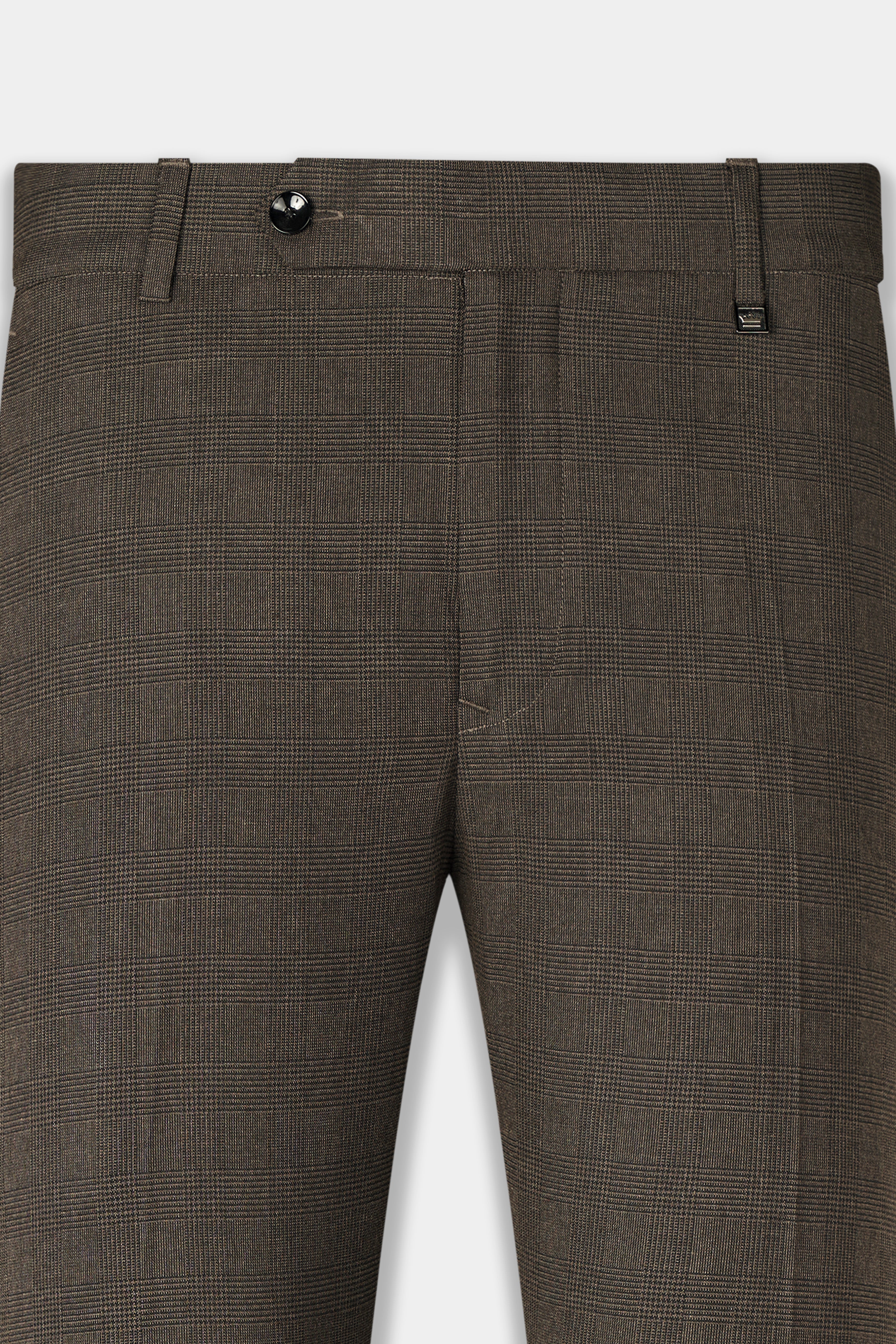 Taupe Dark Brown Single-Breasted Suit