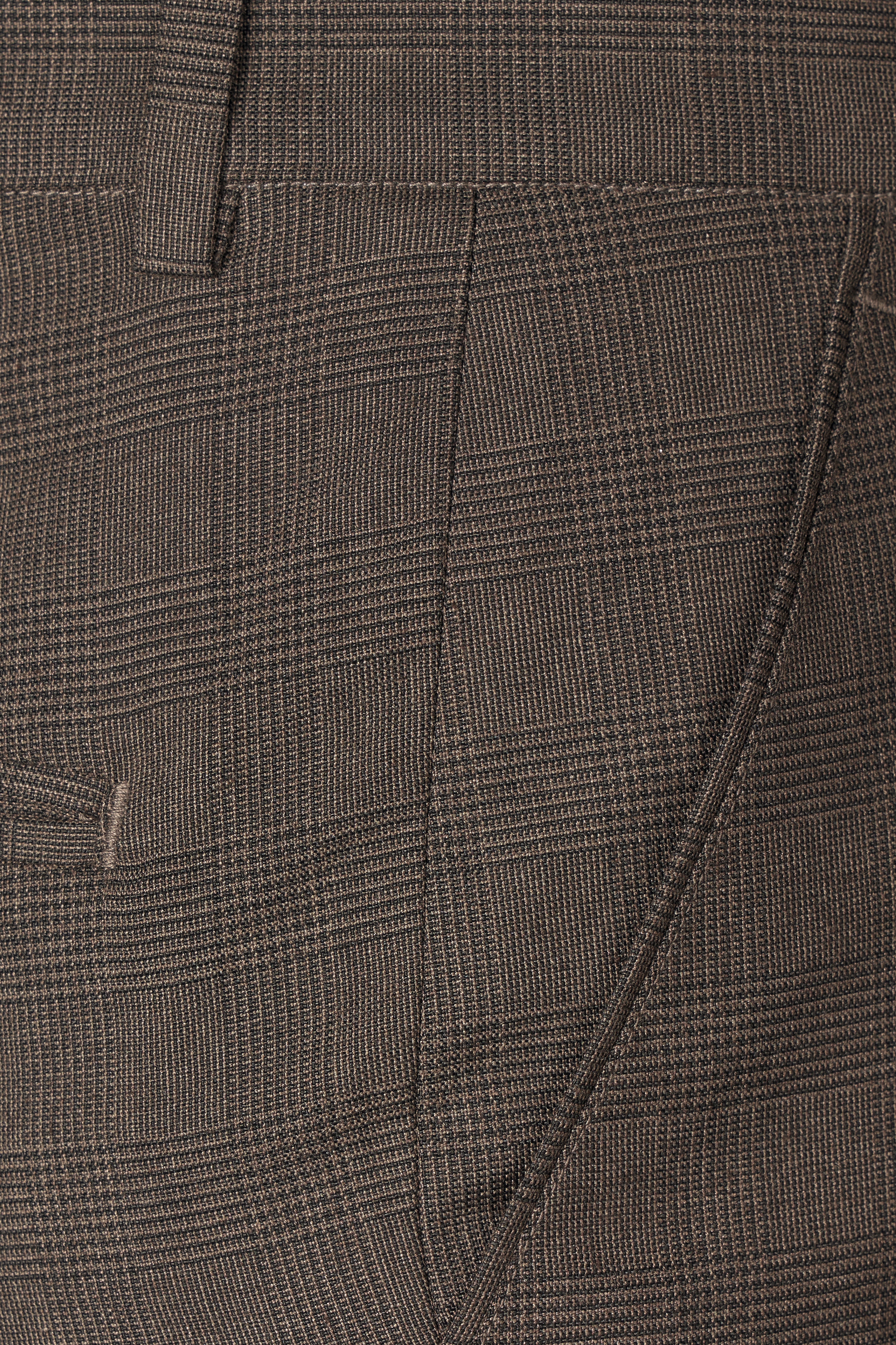 Taupe Dark Brown Single-Breasted Suit