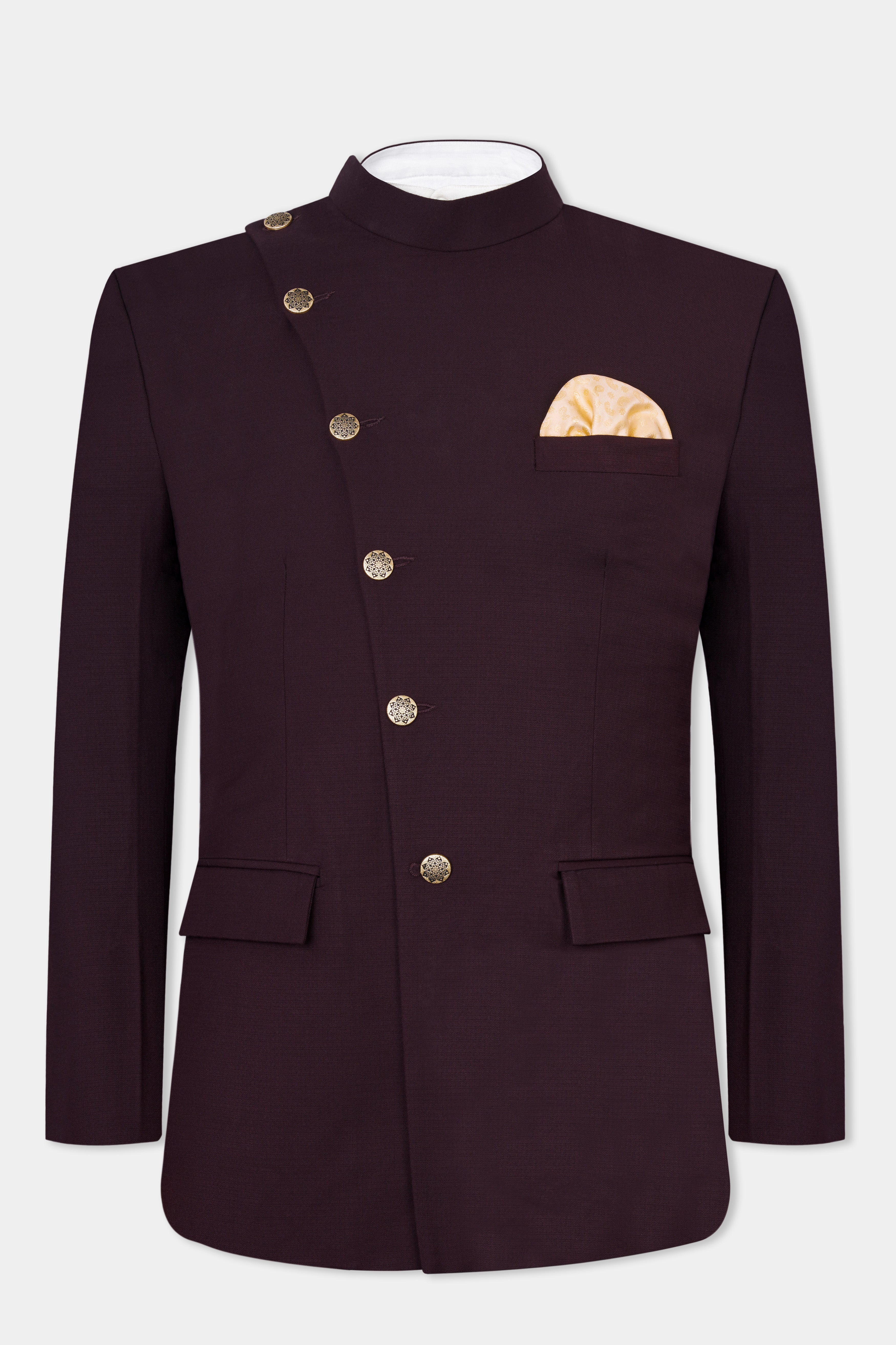 Eclipse Maroon Wool Rich Cross Buttoned Bandhgala Suit ST2770-CBG2-36,ST2770-CBG2-38,ST2770-CBG2-40,ST2770-CBG2-42,ST2770-CBG2-44,ST2770-CBG2-46,ST2770-CBG2-48,ST2770-CBG2-50,ST2770-CBG2-52,ST2770-CBG2-54,ST2770-CBG2-56,ST2770-CBG2-58,ST2770-CBG2-60