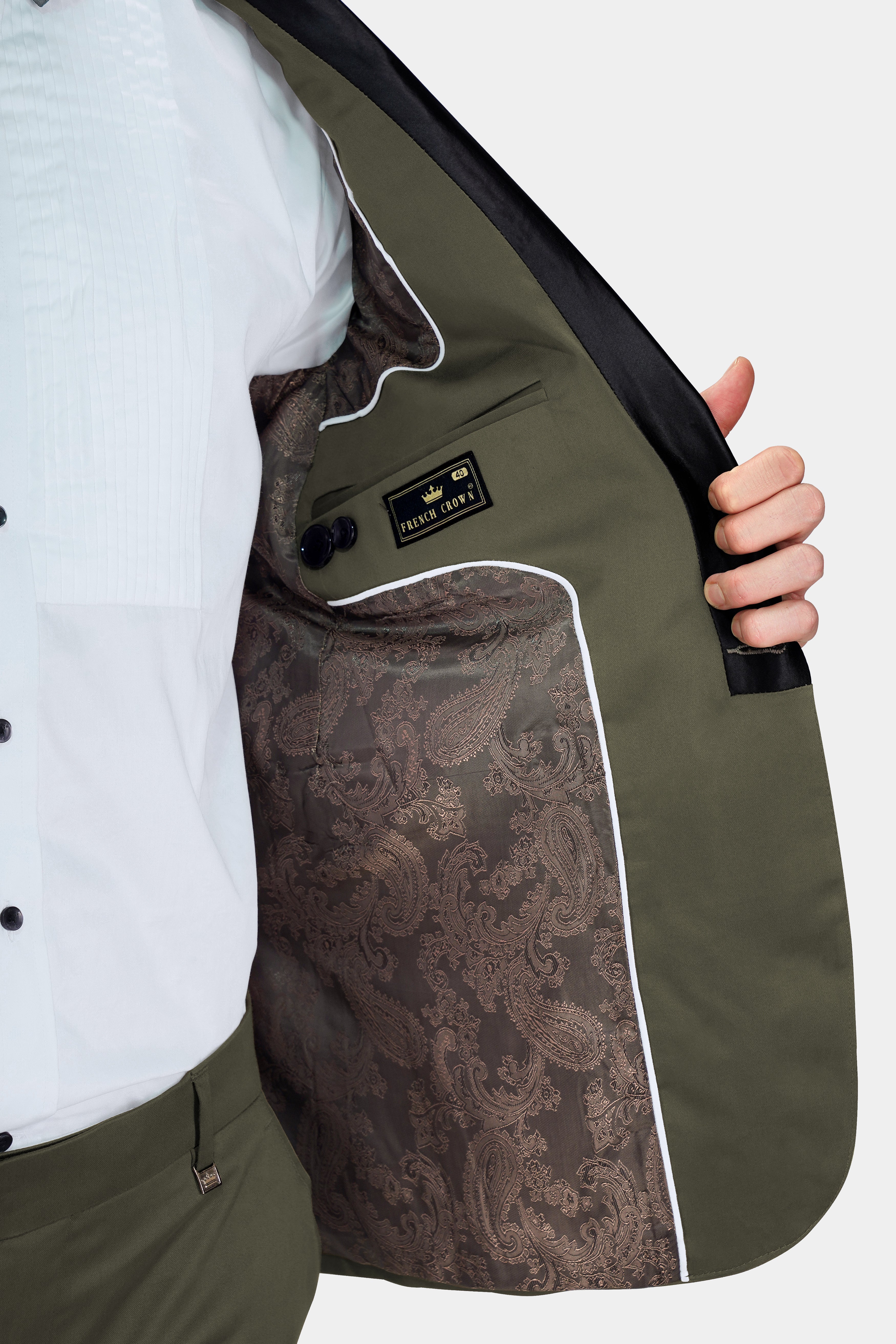 Hemlock Green Premium Cotton Tuxedo Stretchable Traveler Suit ST2785-BKL-36,ST2785-BKL-38,ST2785-BKL-40,ST2785-BKL-42,ST2785-BKL-44,ST2785-BKL-46,ST2785-BKL-48,ST2785-BKL-50,ST2785-BKL-52,ST2785-BKL-54,ST2785-BKL-56,ST2785-BKL-58,ST2785-BKL-60