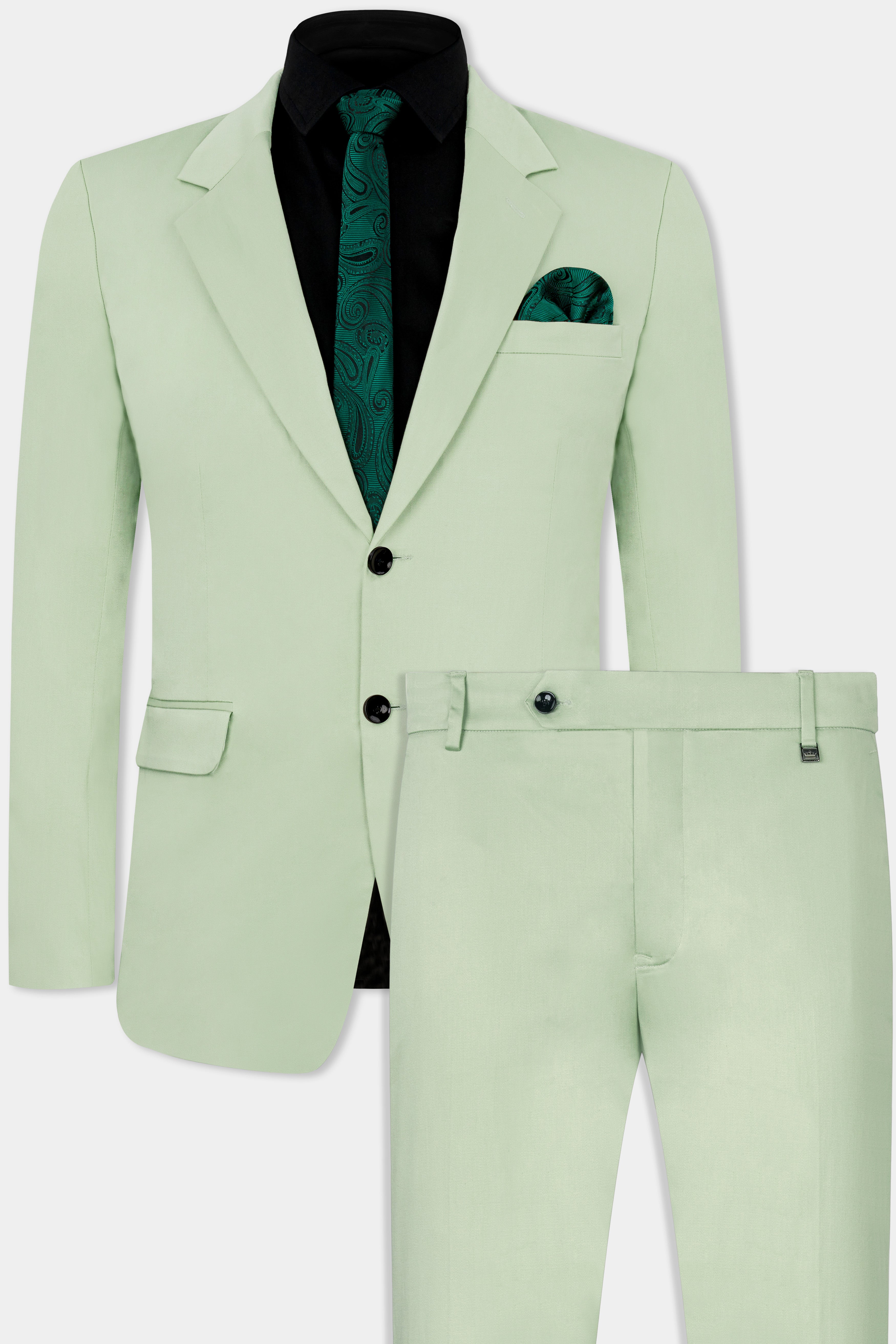 Coriander Green Premium Cotton Stretchable Traveler Suit ST2794-SB-36,ST2794-SB-38,ST2794-SB-40,ST2794-SB-42,ST2794-SB-44,ST2794-SB-46,ST2794-SB-48,ST2794-SB-50,ST2794-SB-52,ST2794-SB-54,ST2794-SB-56,ST2794-SB-58,ST2794-SB-60