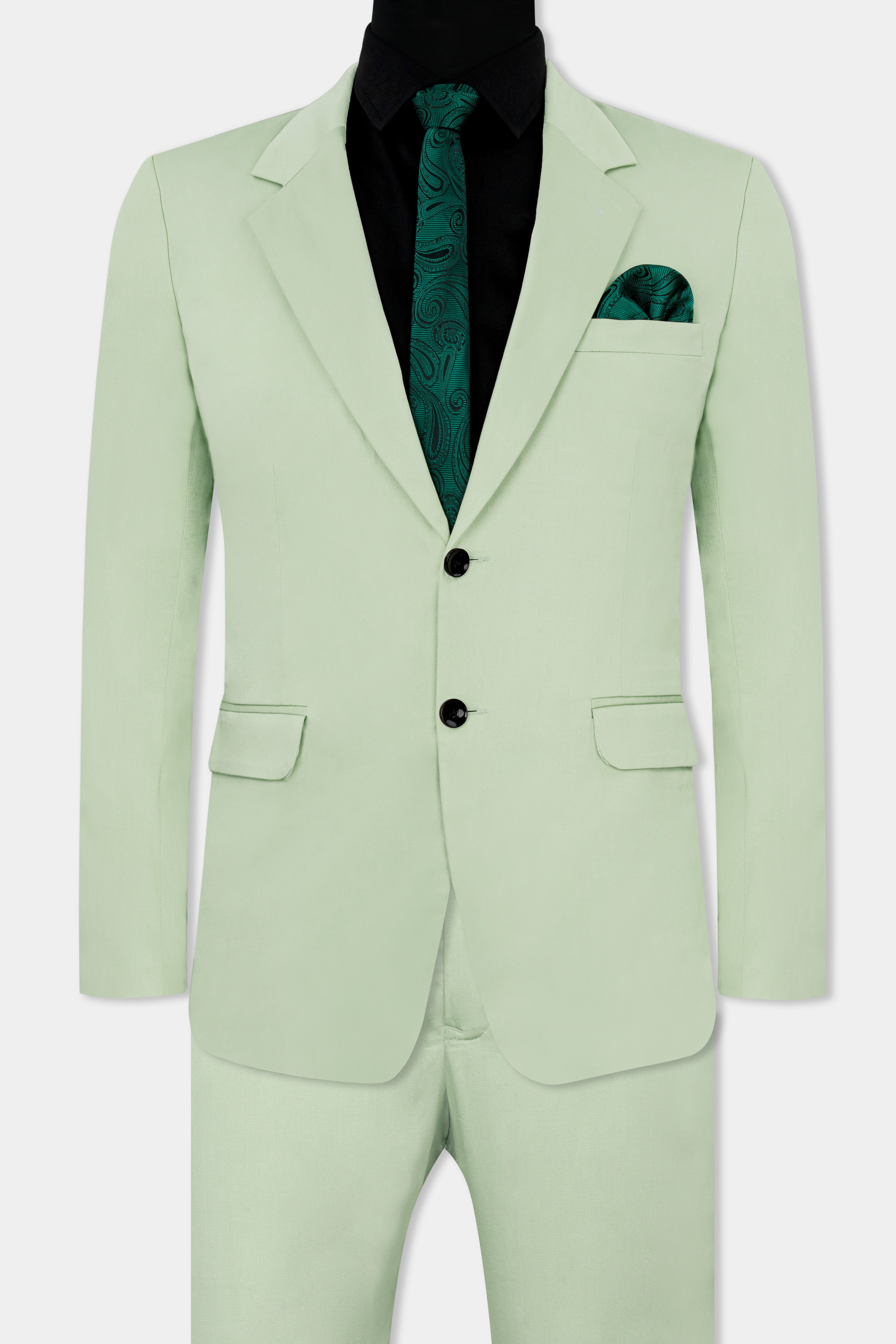 Coriander Green Premium Cotton Stretchable Traveler Suit ST2794-SB-36,ST2794-SB-38,ST2794-SB-40,ST2794-SB-42,ST2794-SB-44,ST2794-SB-46,ST2794-SB-48,ST2794-SB-50,ST2794-SB-52,ST2794-SB-54,ST2794-SB-56,ST2794-SB-58,ST2794-SB-60