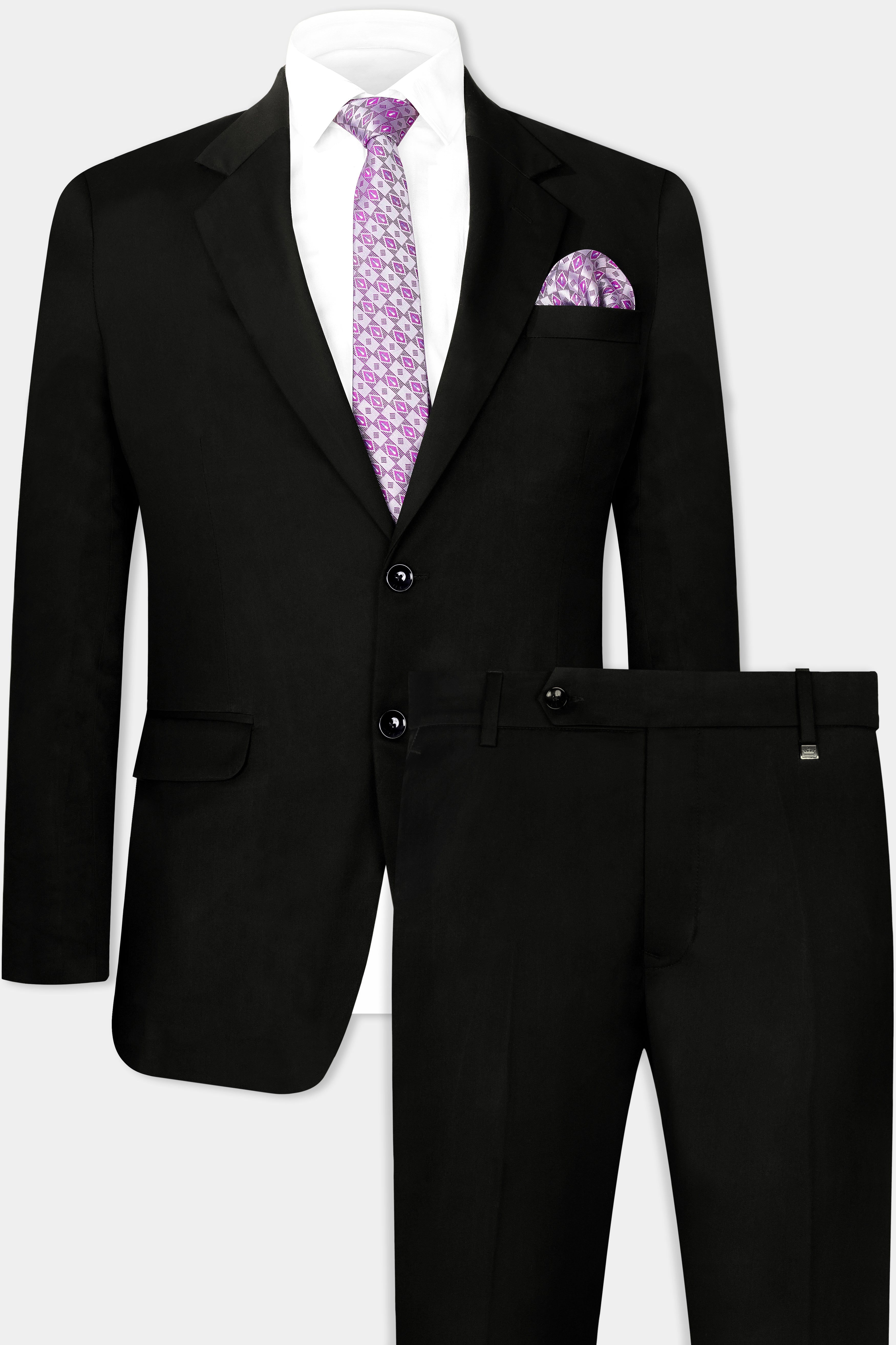 Jade Black Wool Rich Suit ST2894-SB-36,ST2894-SB-38,ST2894-SB-40,ST2894-SB-42,ST2894-SB-44,ST2894-SB-46,ST2894-SB-48,ST2894-SB-50,ST2894-SB-52,ST2894-SB-54,ST2894-SB-56,ST2894-SB-58,ST2894-SB-60