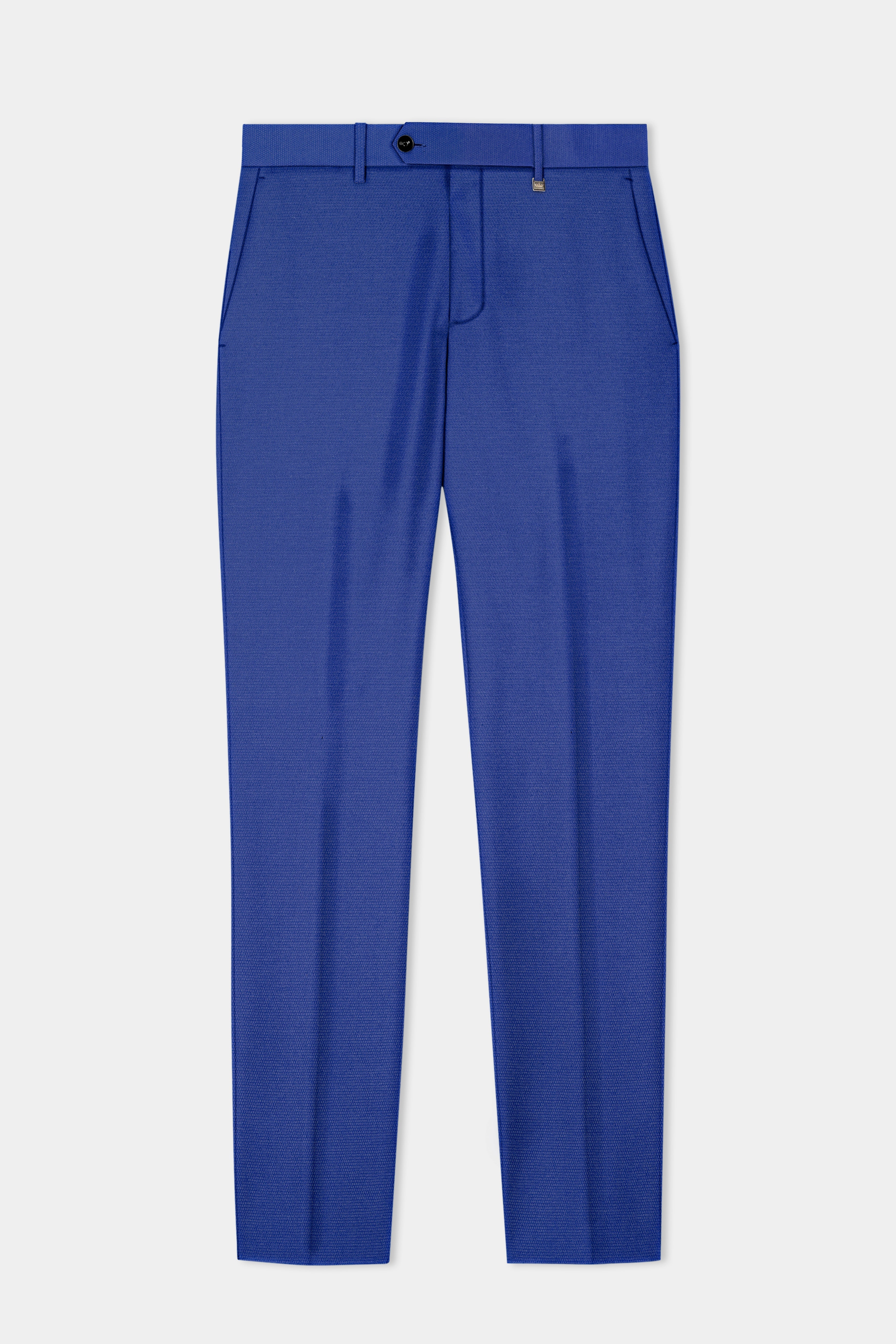 Catalina Blue Double-Breasted Wool Blend Suit
