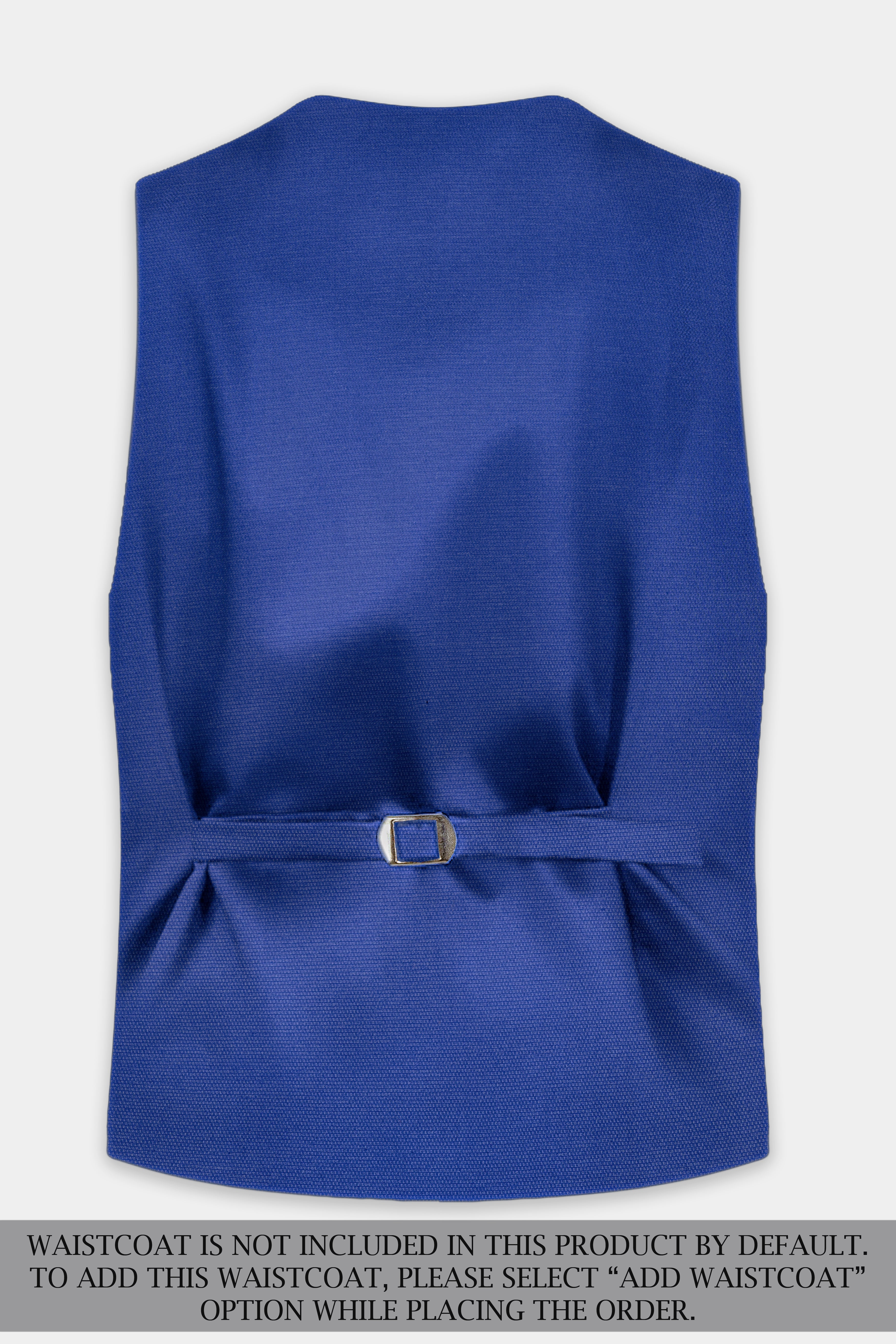 Catalina Blue Double-Breasted Wool Blend Suit