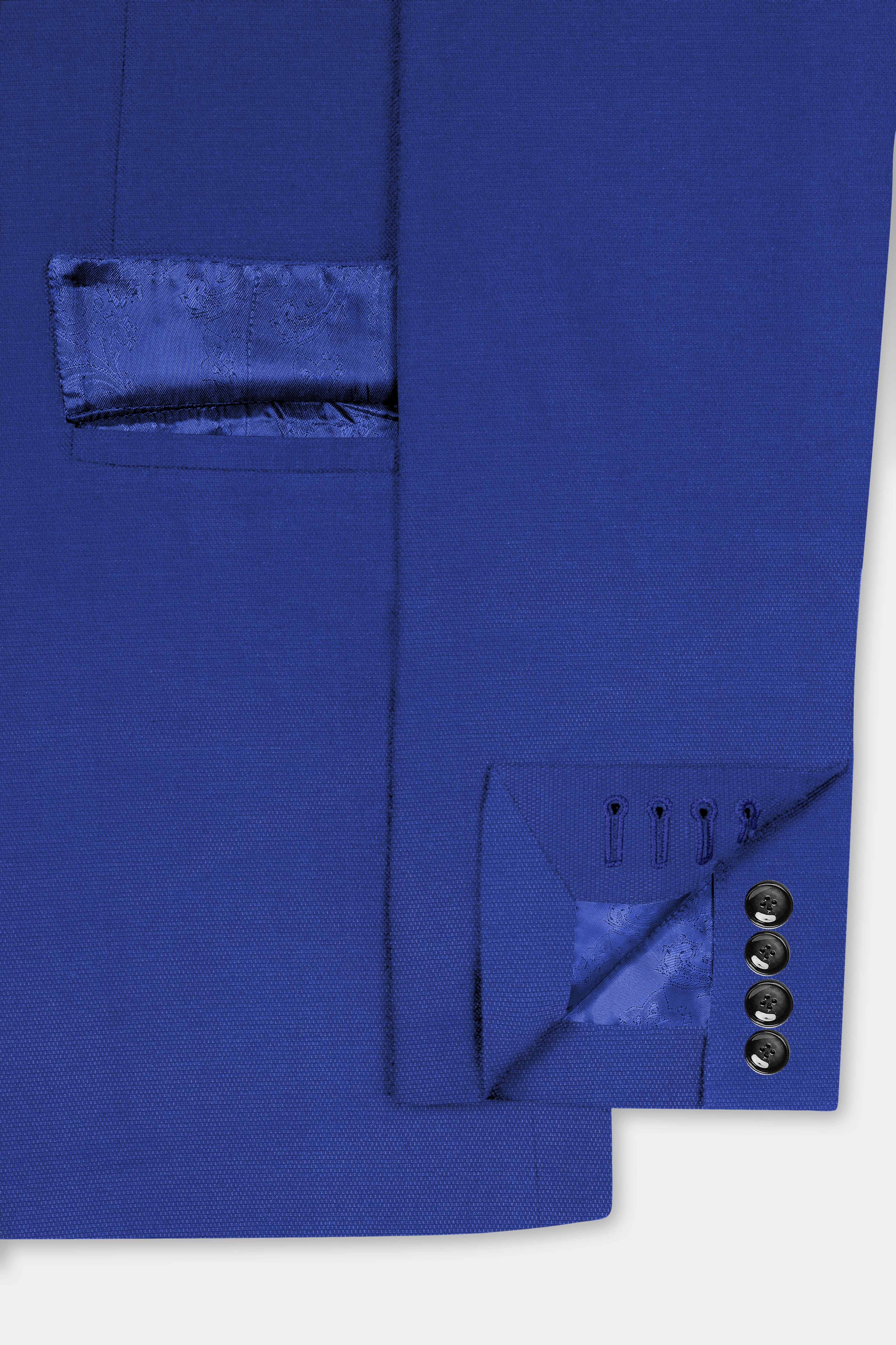 Catalina Blue Double-Breasted Wool Blend Suit