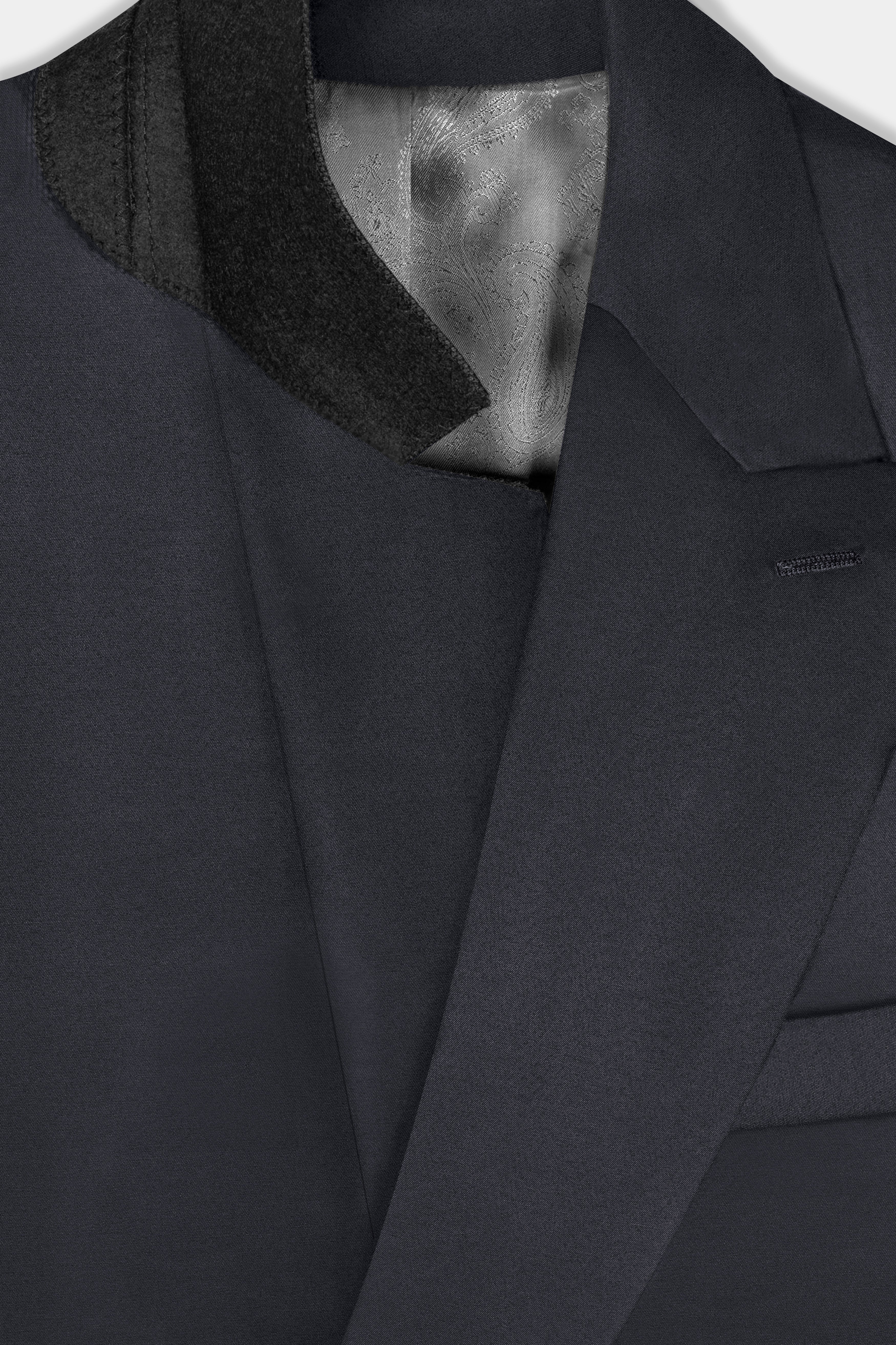 Piano Gray Wool Blend Double Breasted Suit
