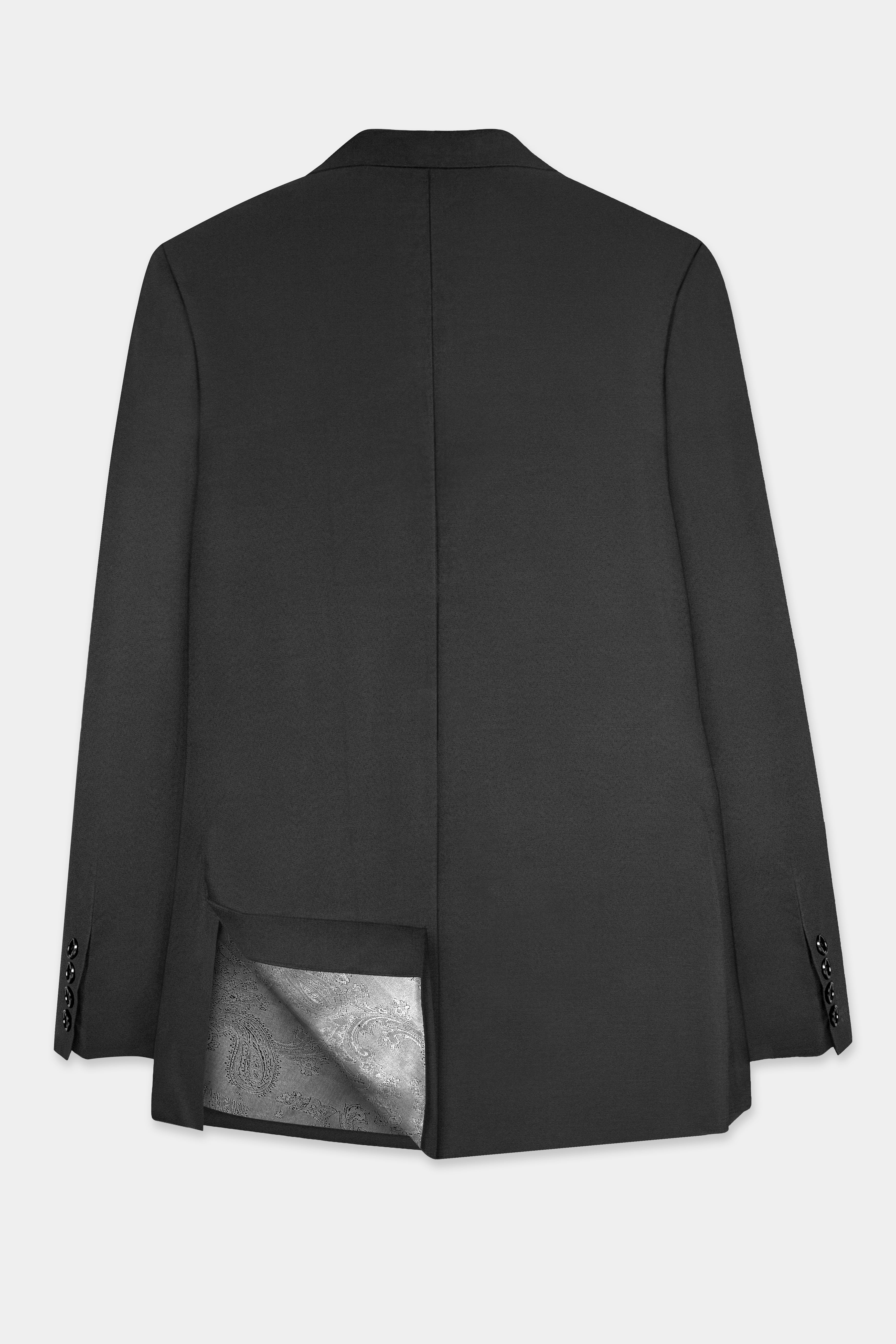 Piano Gray Wool Blend Double Breasted Suit