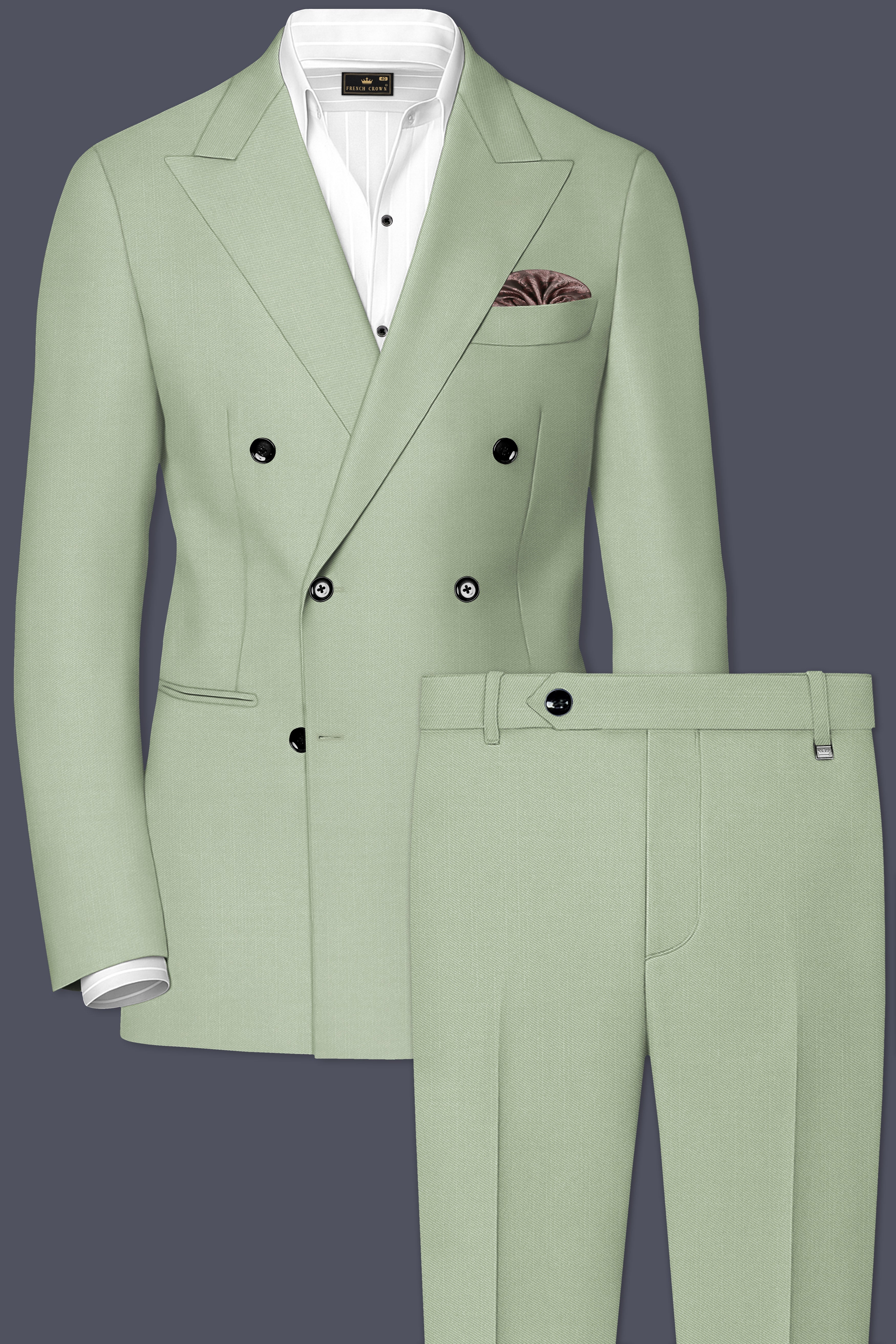 Eagle Wool Rich Double Breasted Suit