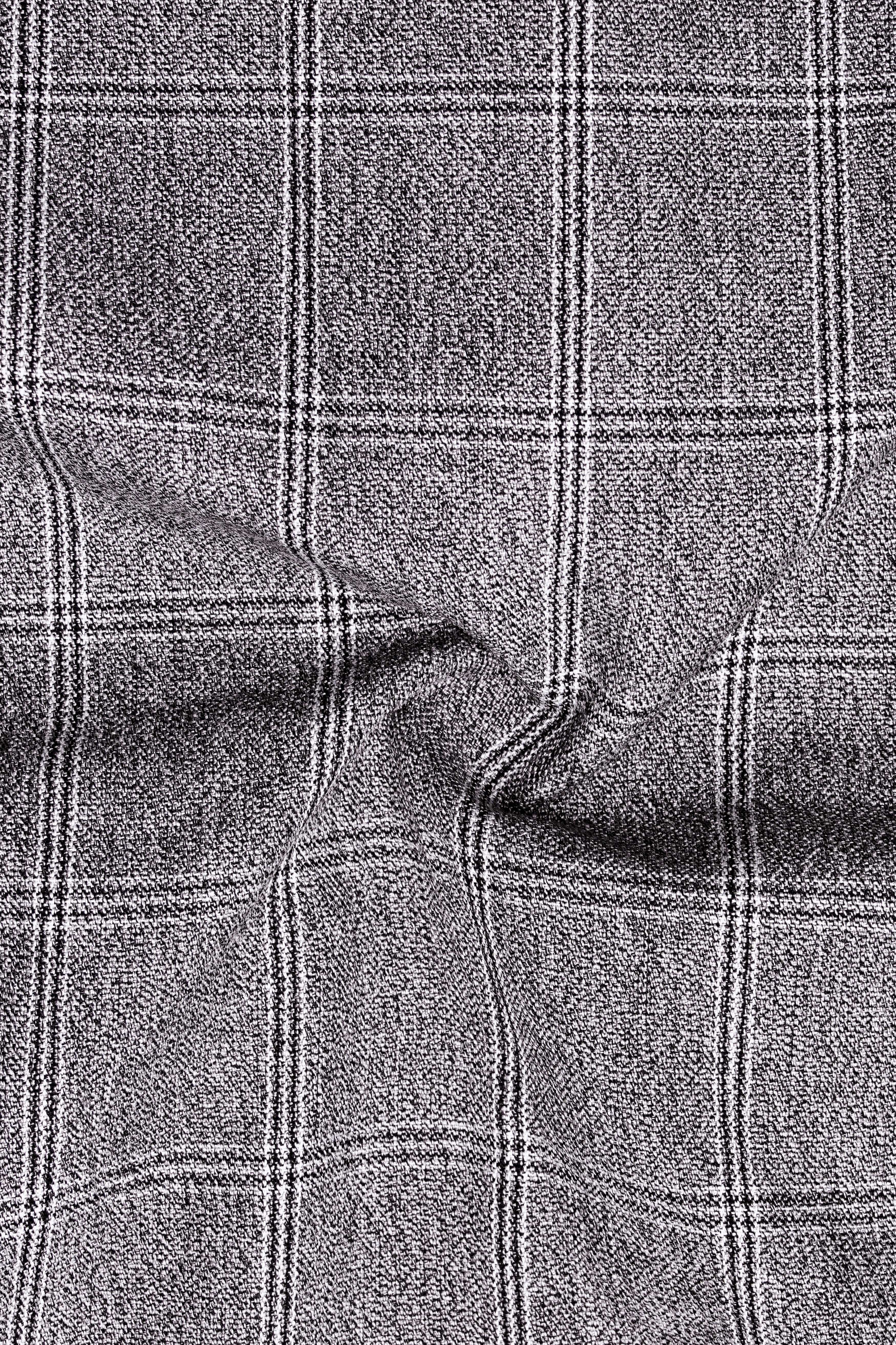 Manatee Grey windowpane Wool Rich Suit