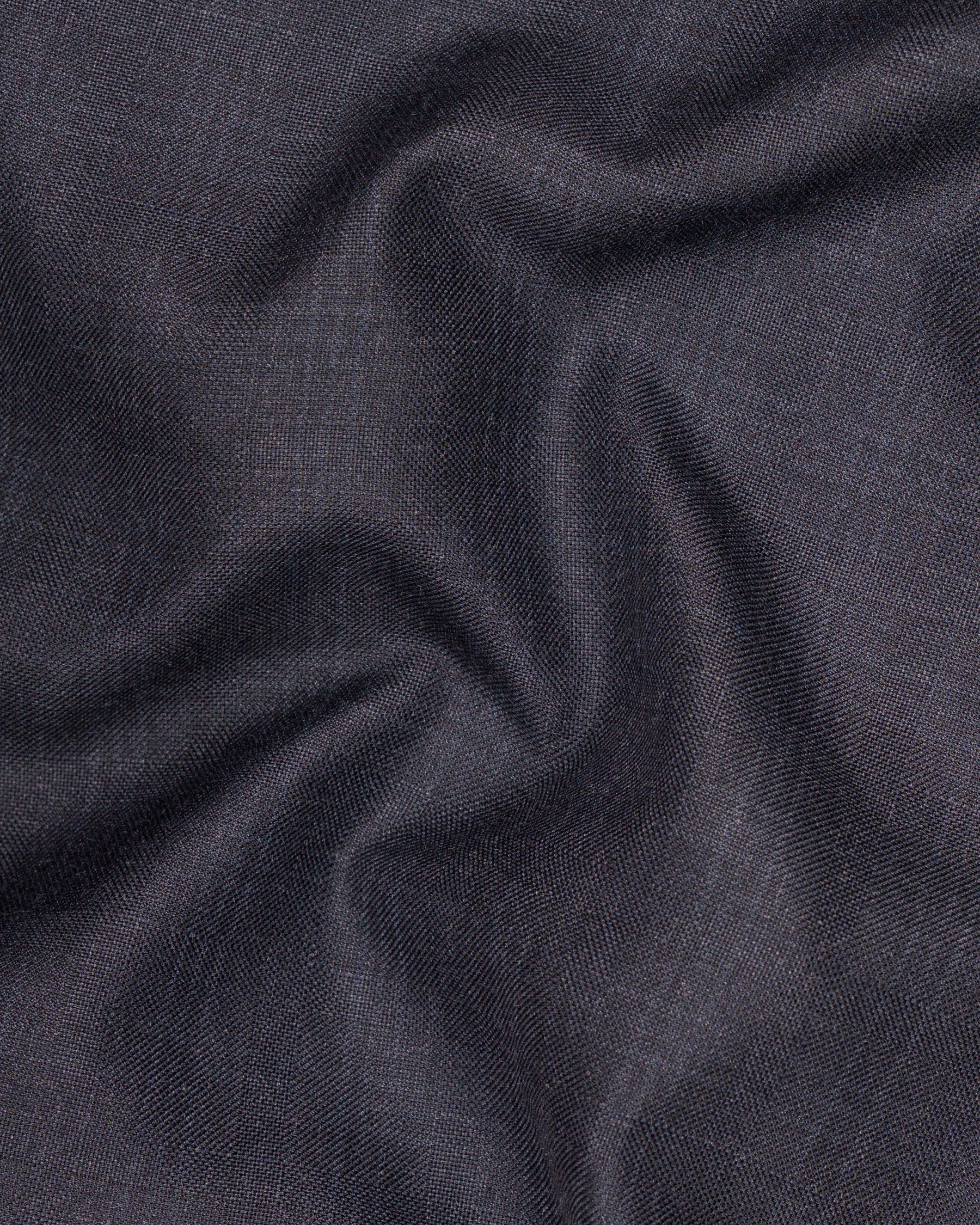 Gravel Grey Subtle Plaid Cross Placket Bandhgala Wool Rich Suit