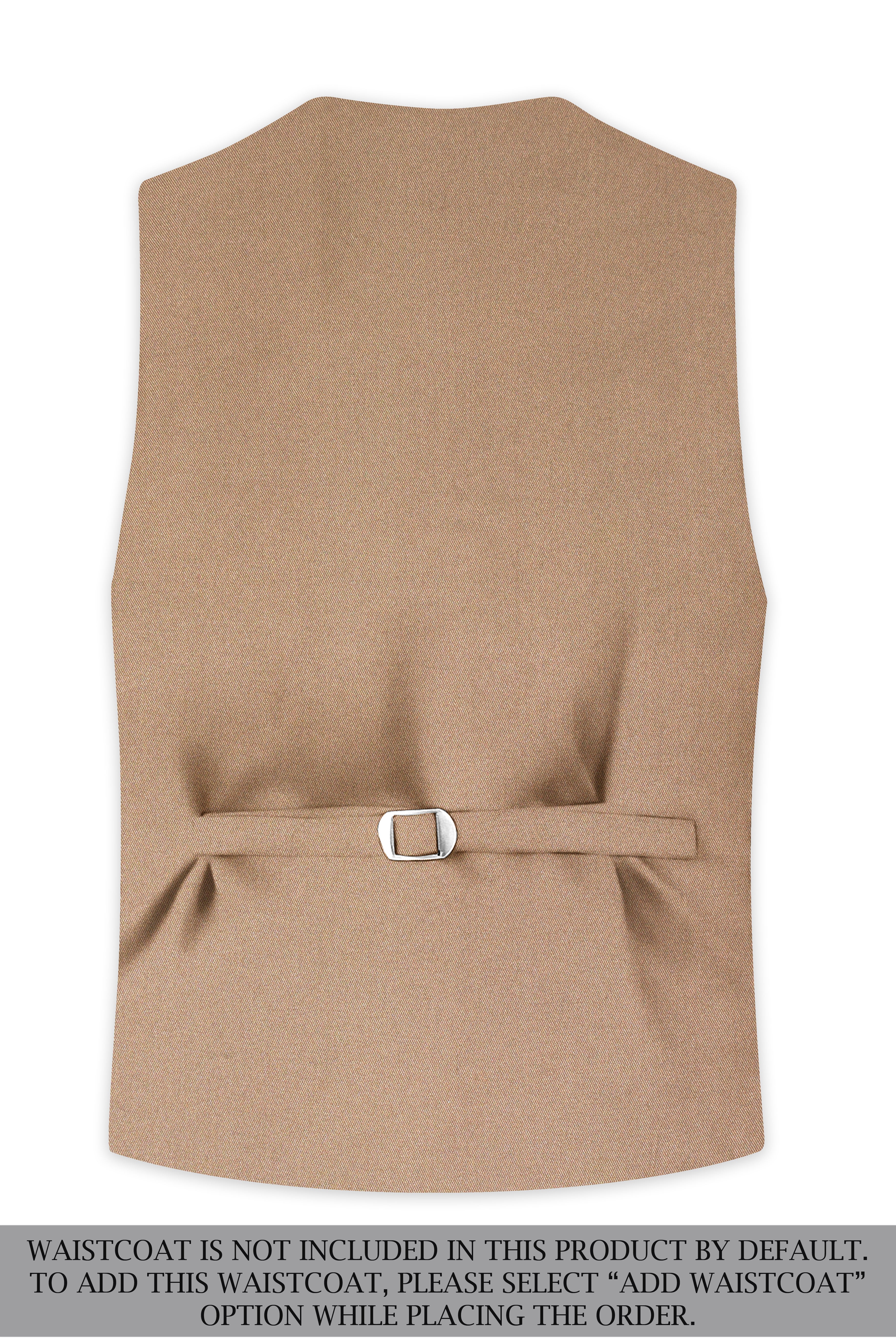 Dark Chestnut Brown Double Breasted Sports Premium Cotton Suit