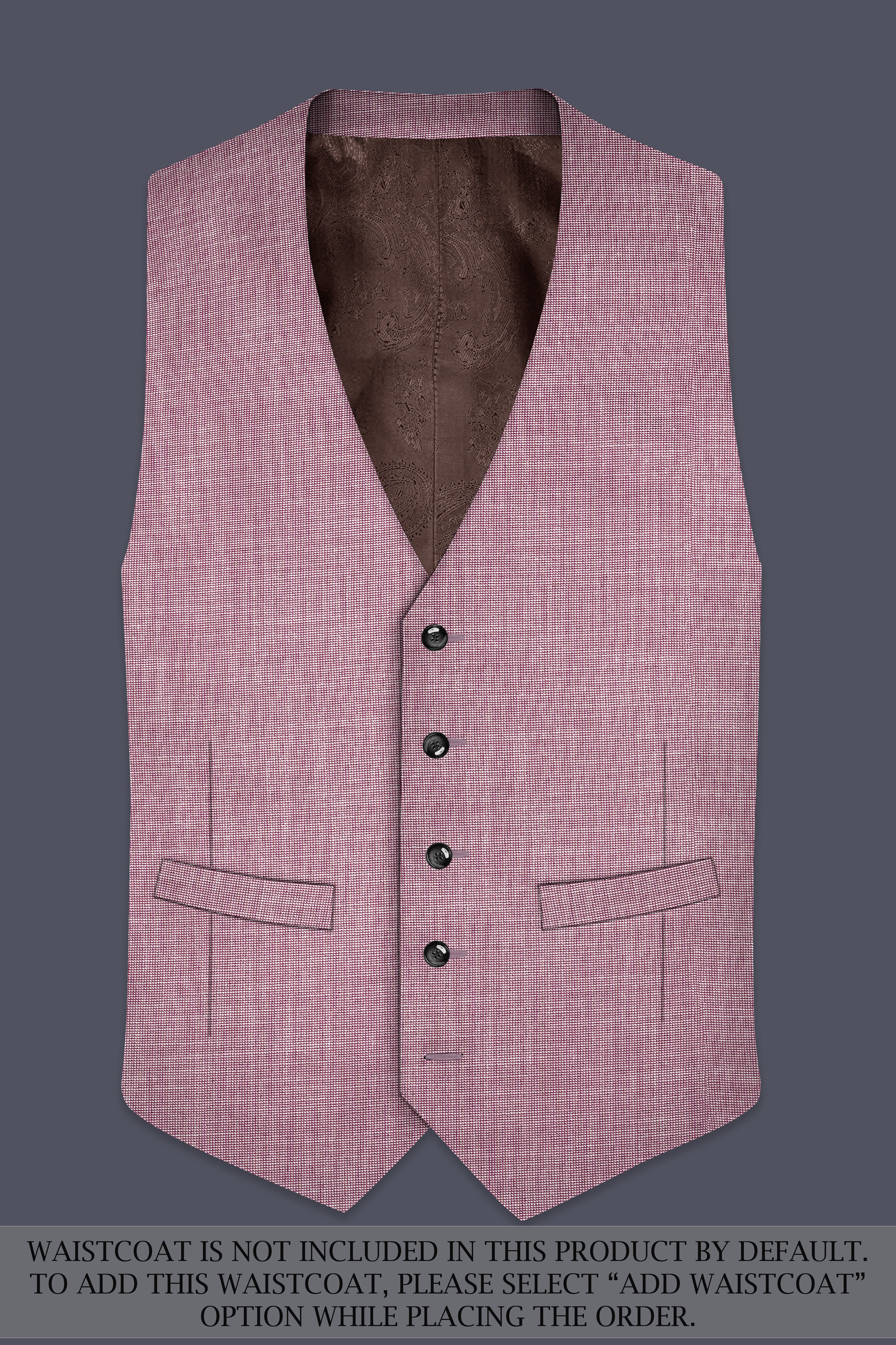 Coral Tree Red Single Breasted Suit