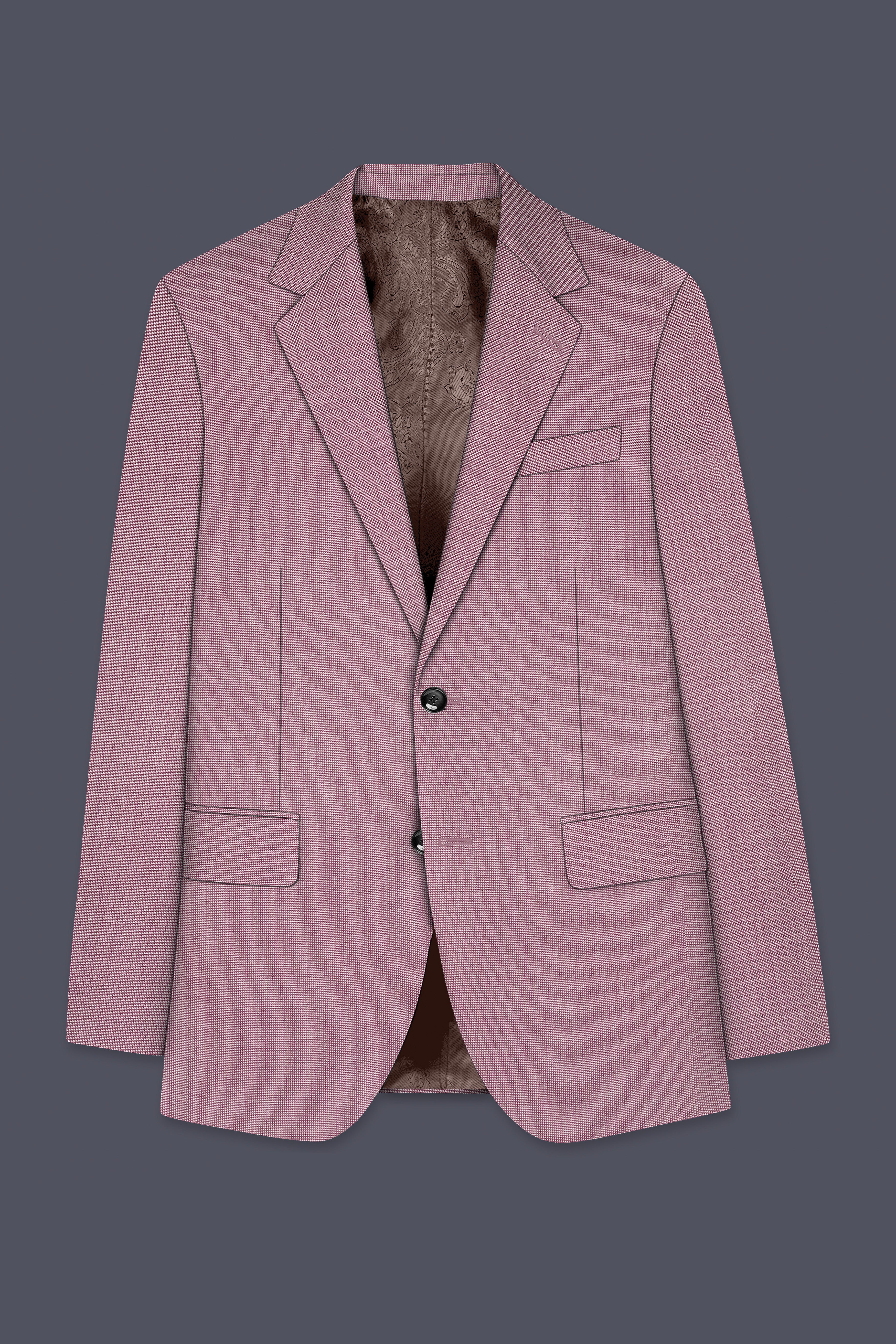 Coral Tree Red Single Breasted Suit