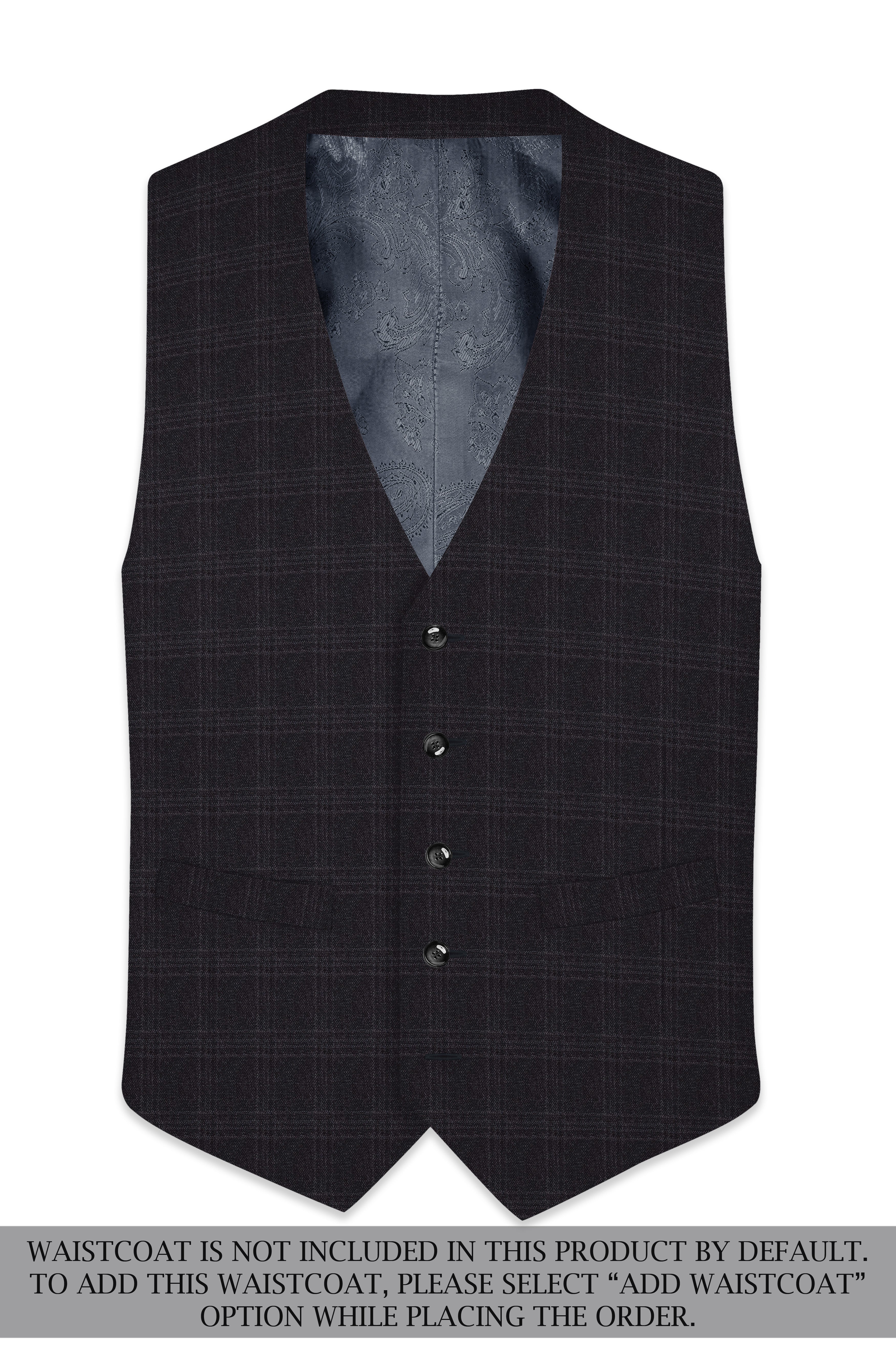 Tuatara Gray Subtle windowpanew Double Breasted Suit