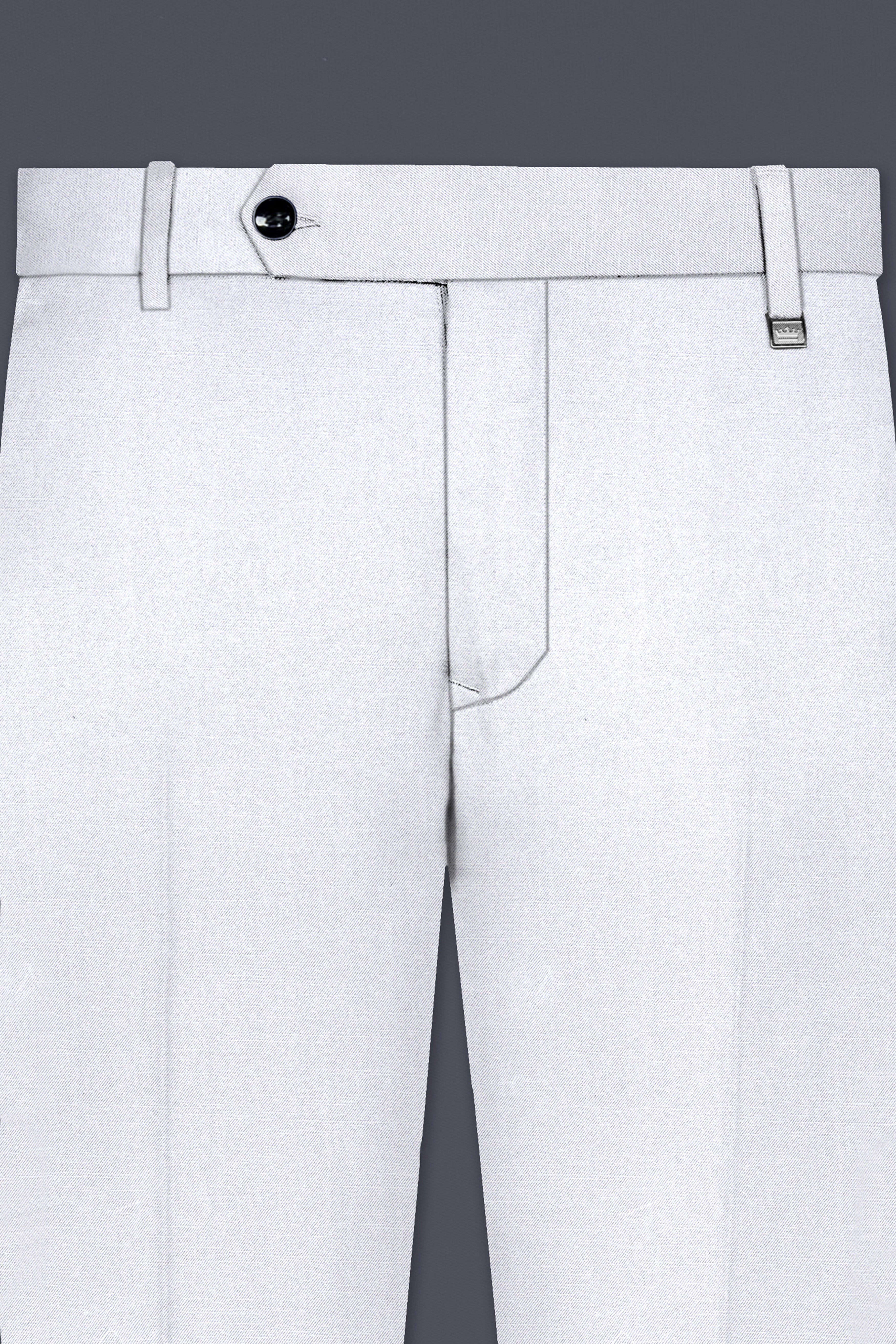 Amethyst Smoke Gray Double-Breasted Suit