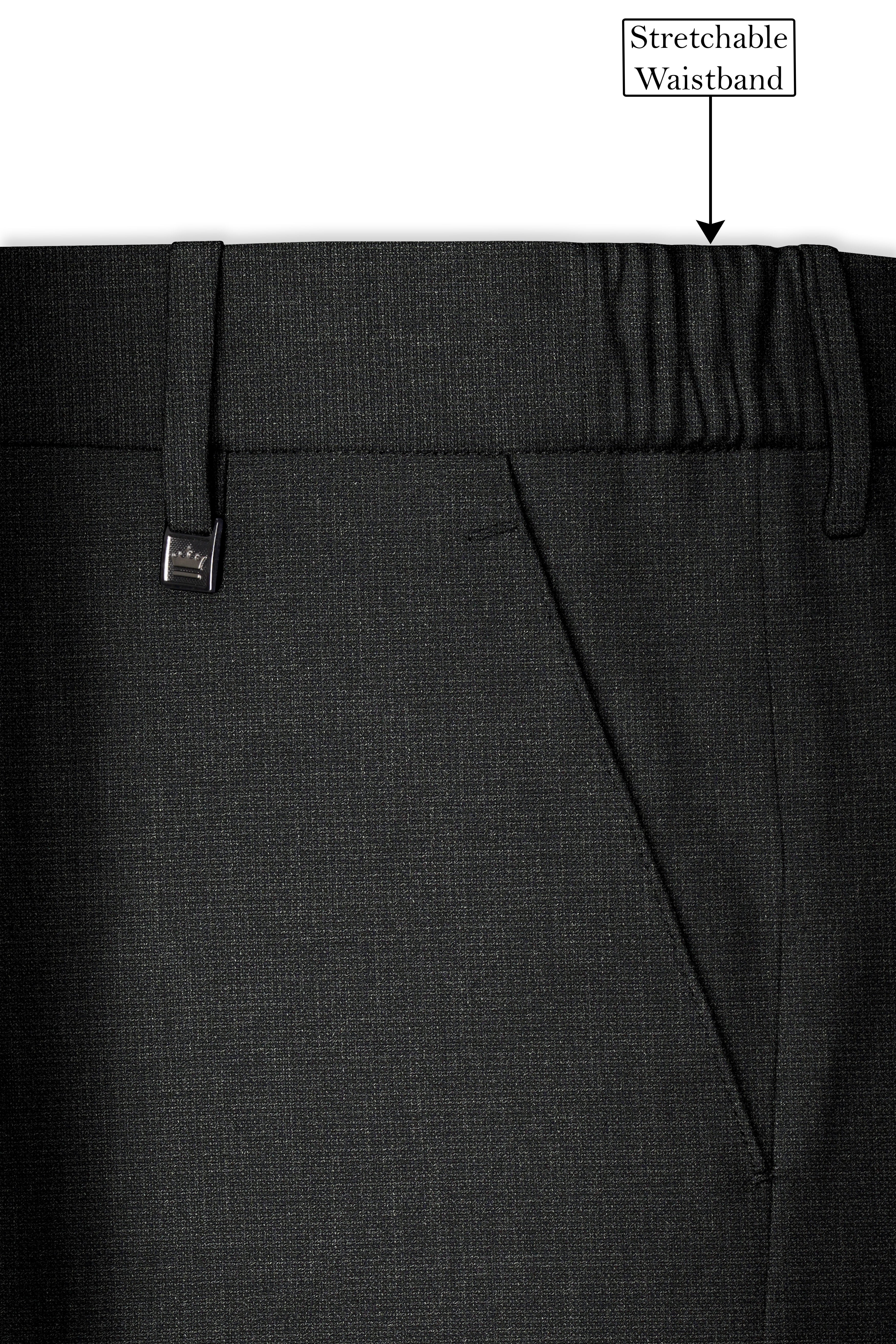 Piano Gray Cross Placket Bandhgala Suit