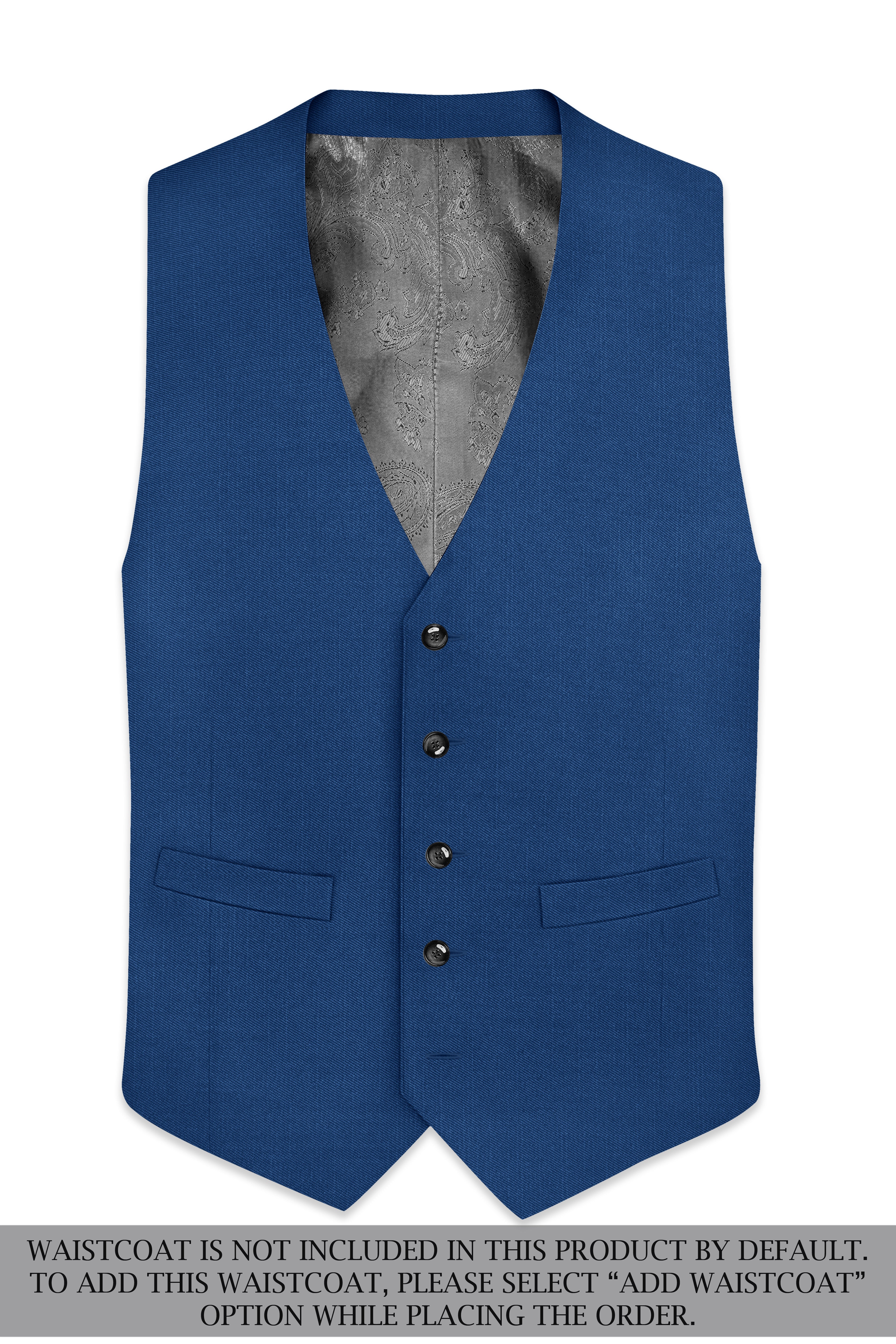 River Bed Blue Single Breasted Suit