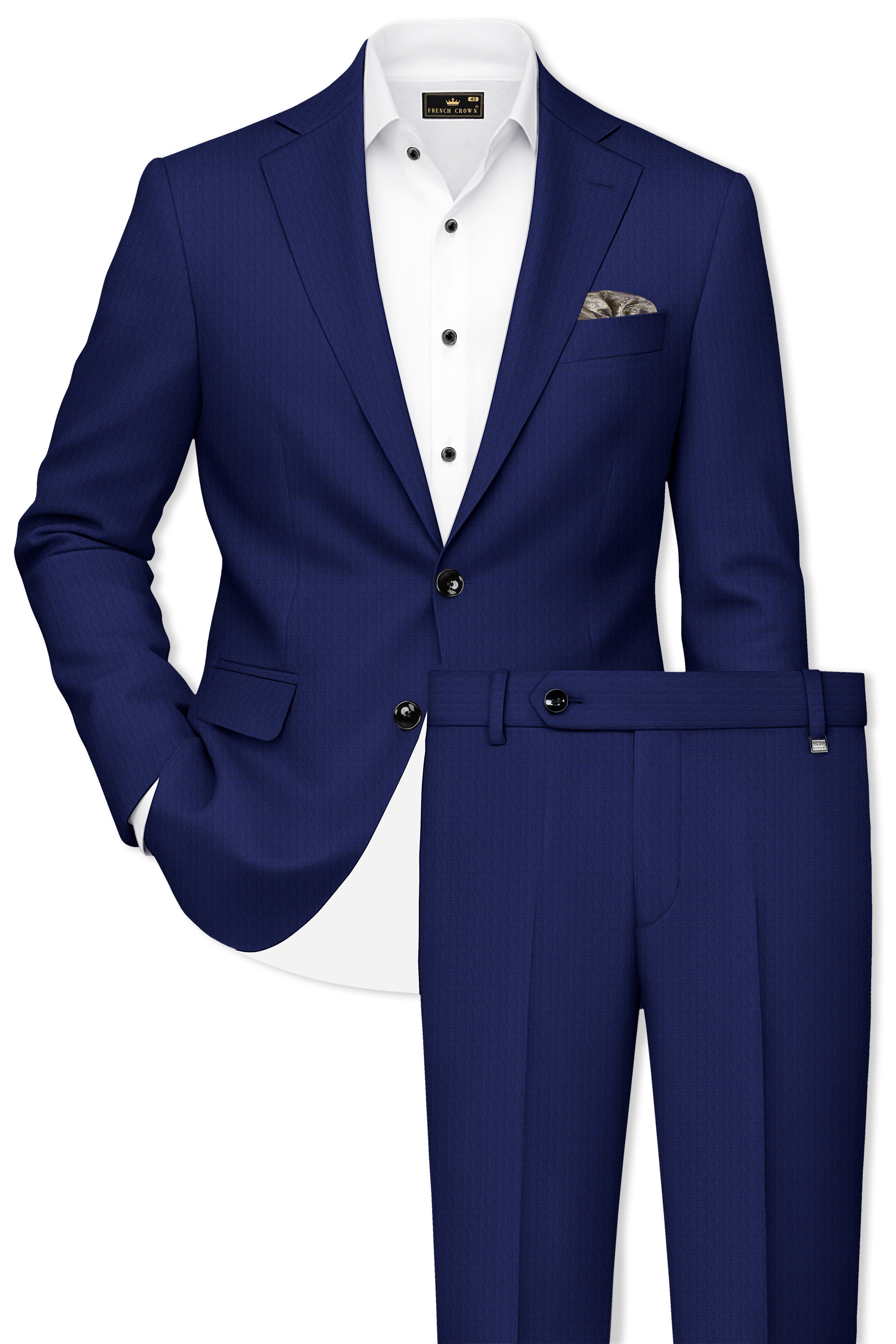 Rhino Blue Single Breasted Suit
