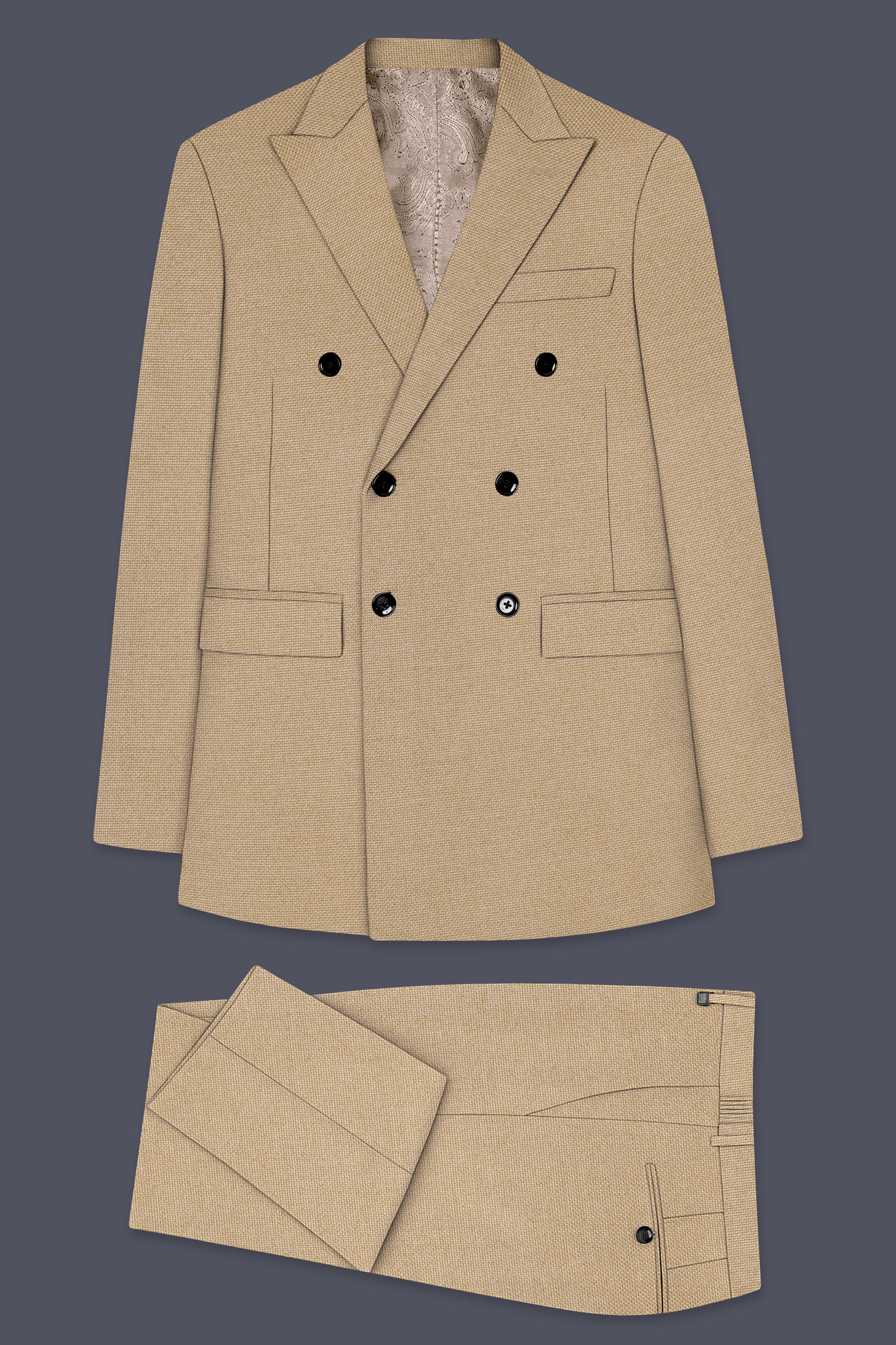 Tallow Brown Double Breasted Suit