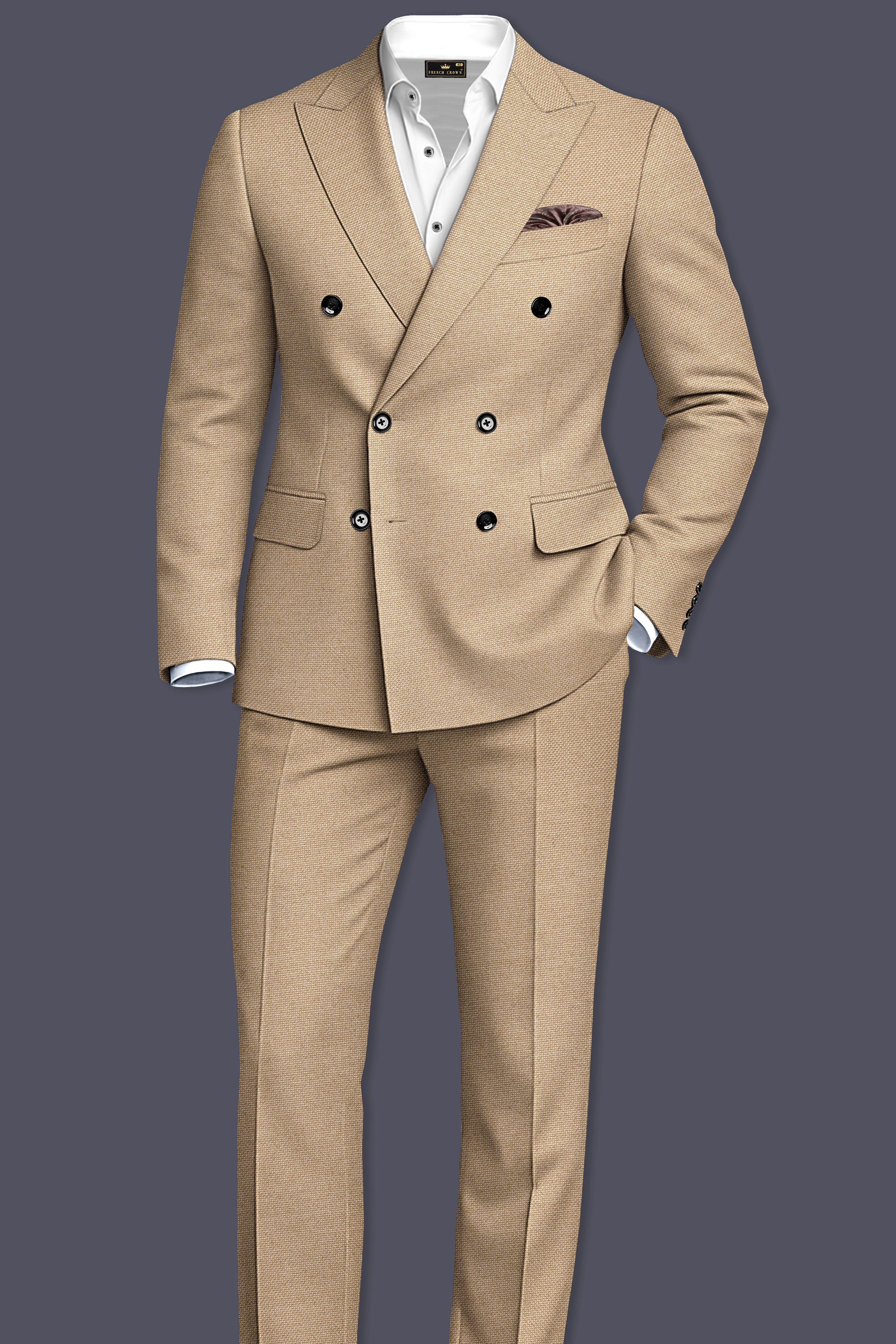 Tallow Brown Double Breasted Suit