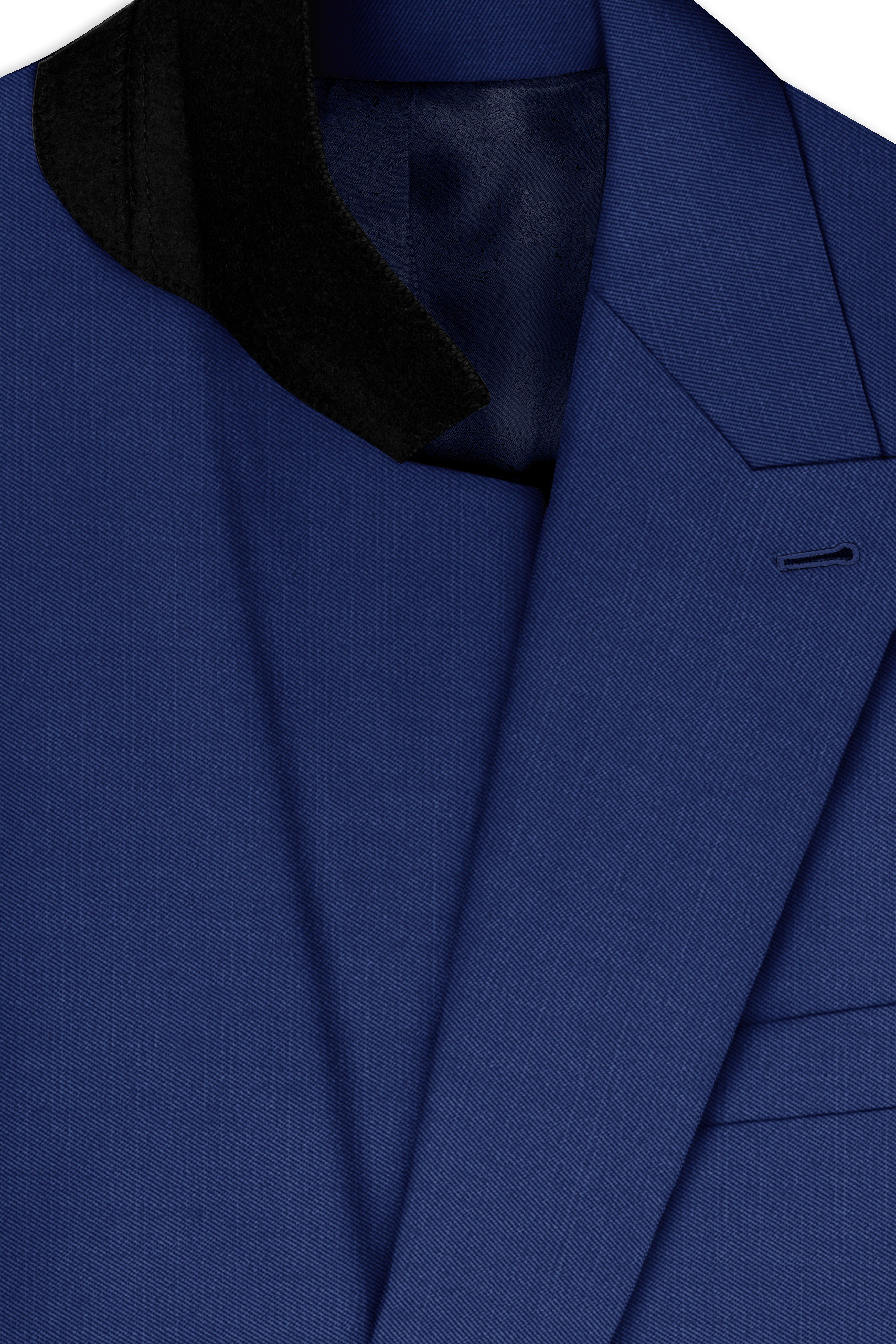 Outer Space Blue Double Breasted Suit