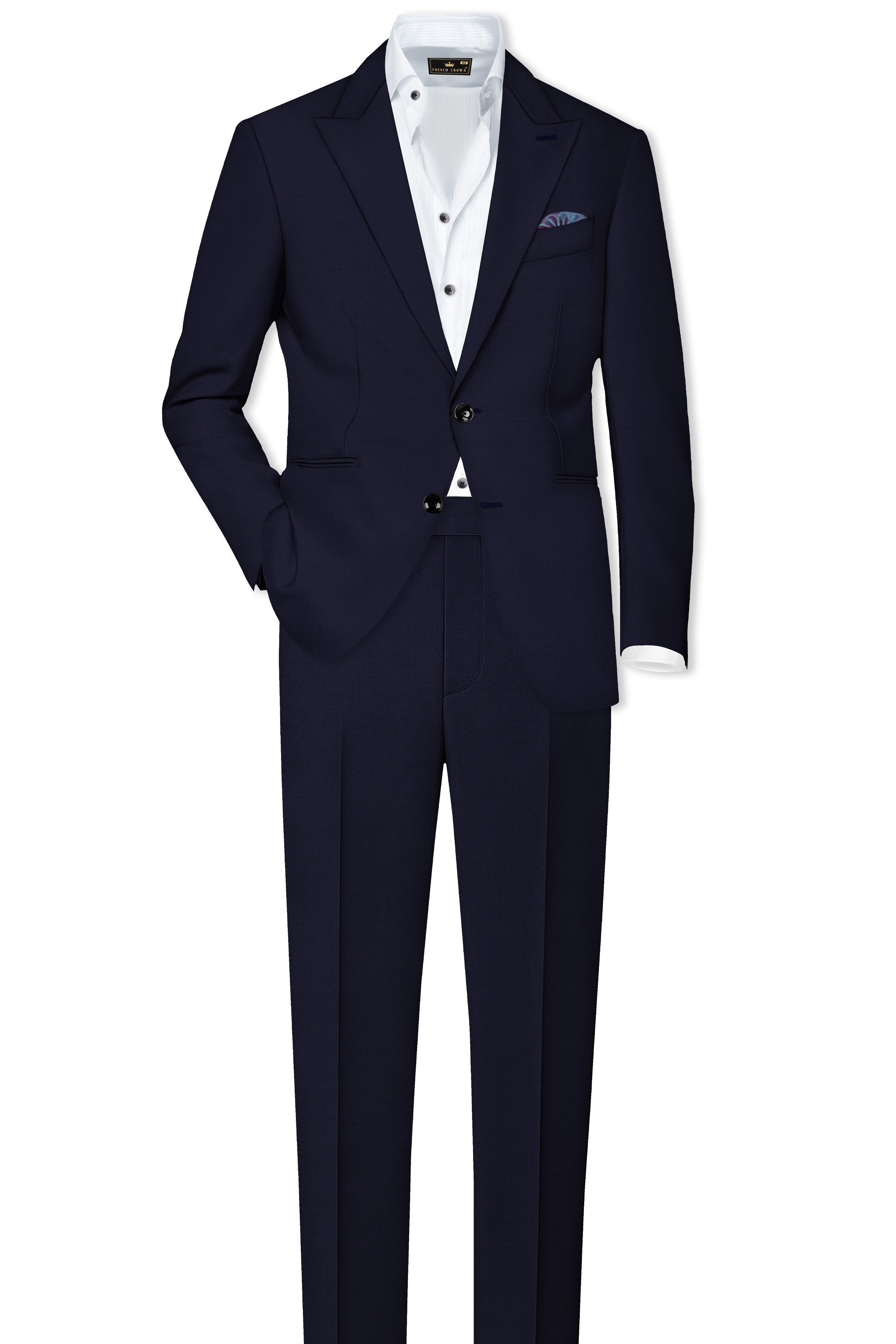 Haiti Blue Single Breasted Suit
