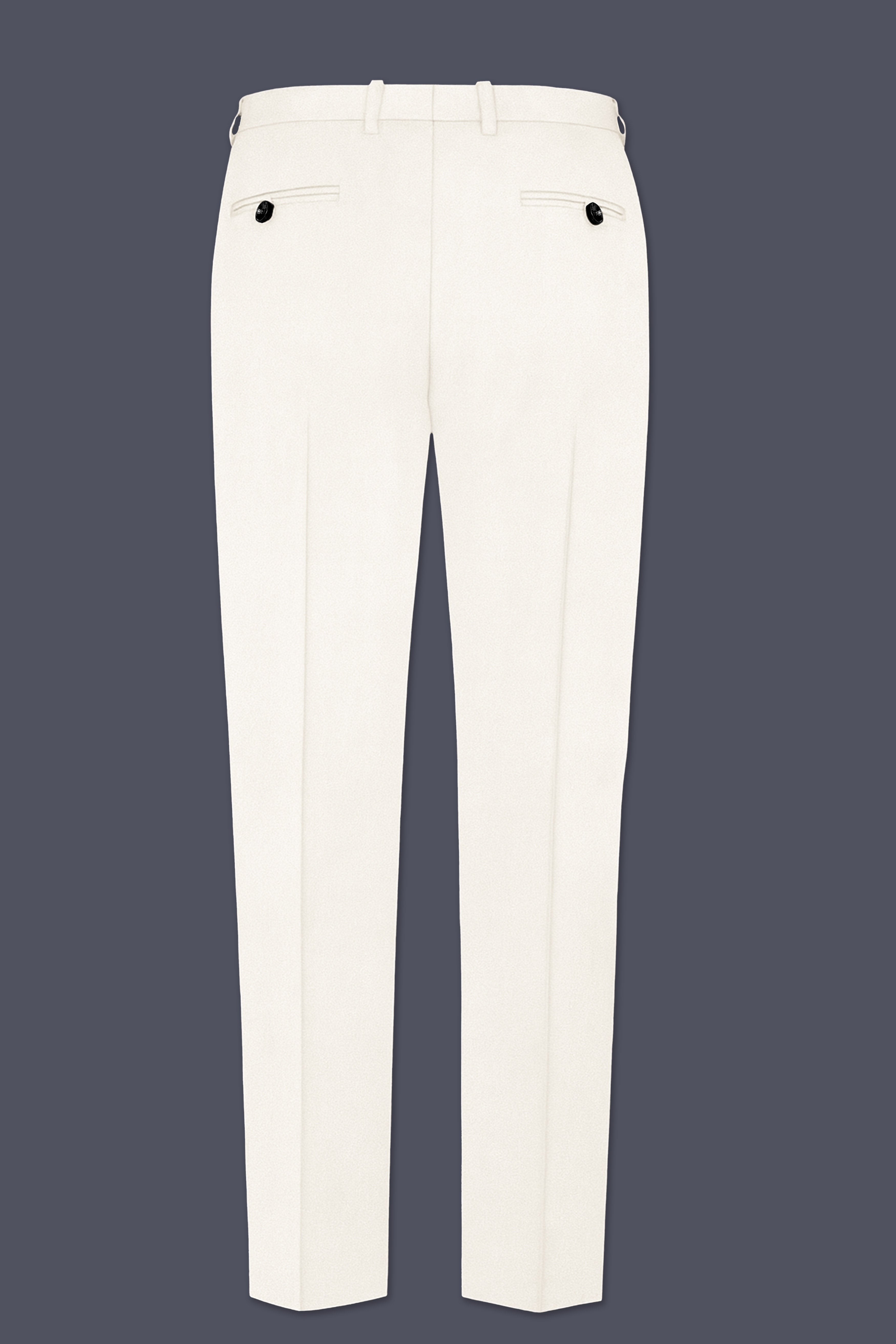 Bright White Single Breasted Premium Velvet Designer Suit