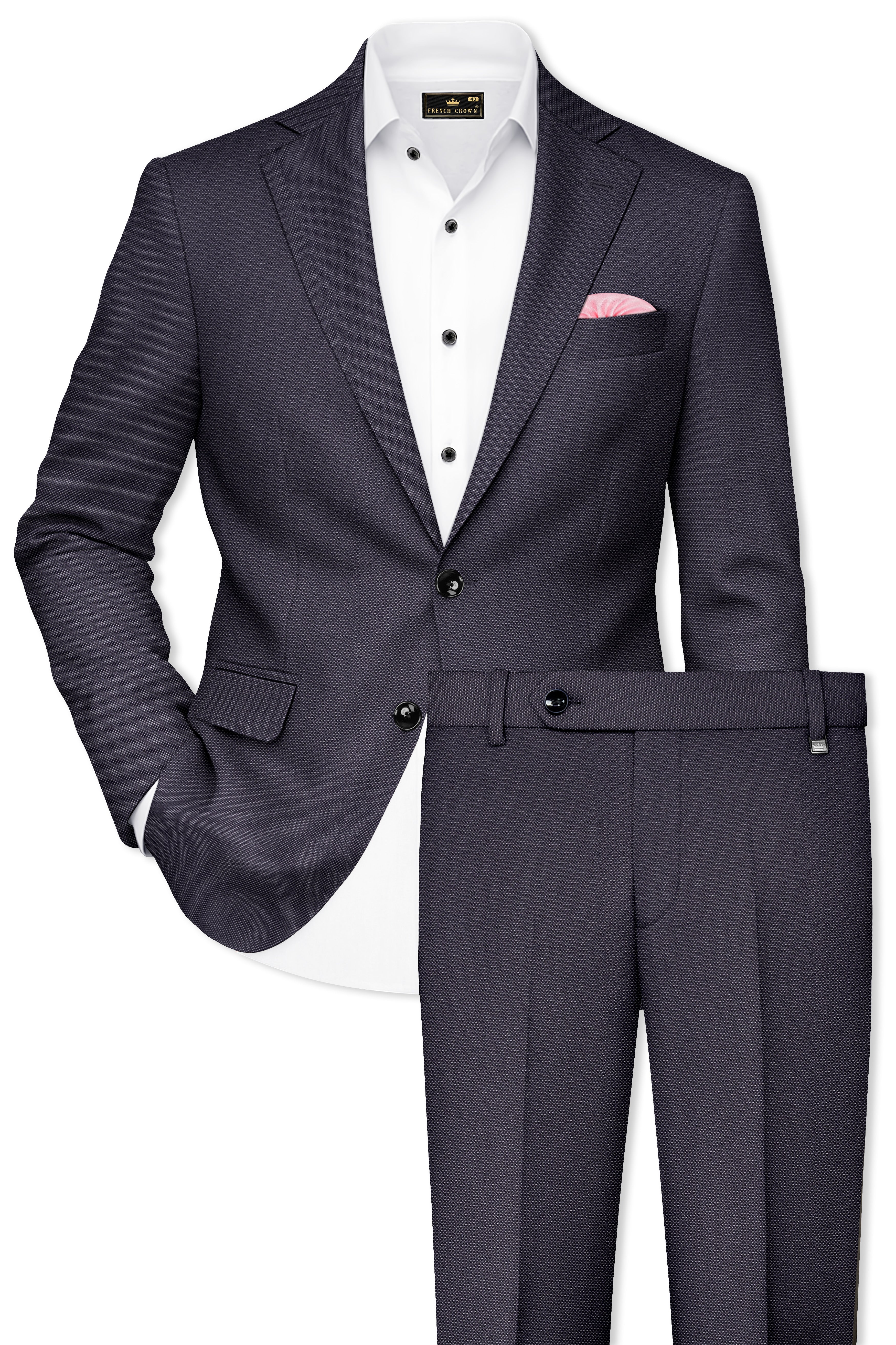 Fuscous Grey Single Breasted Suit
