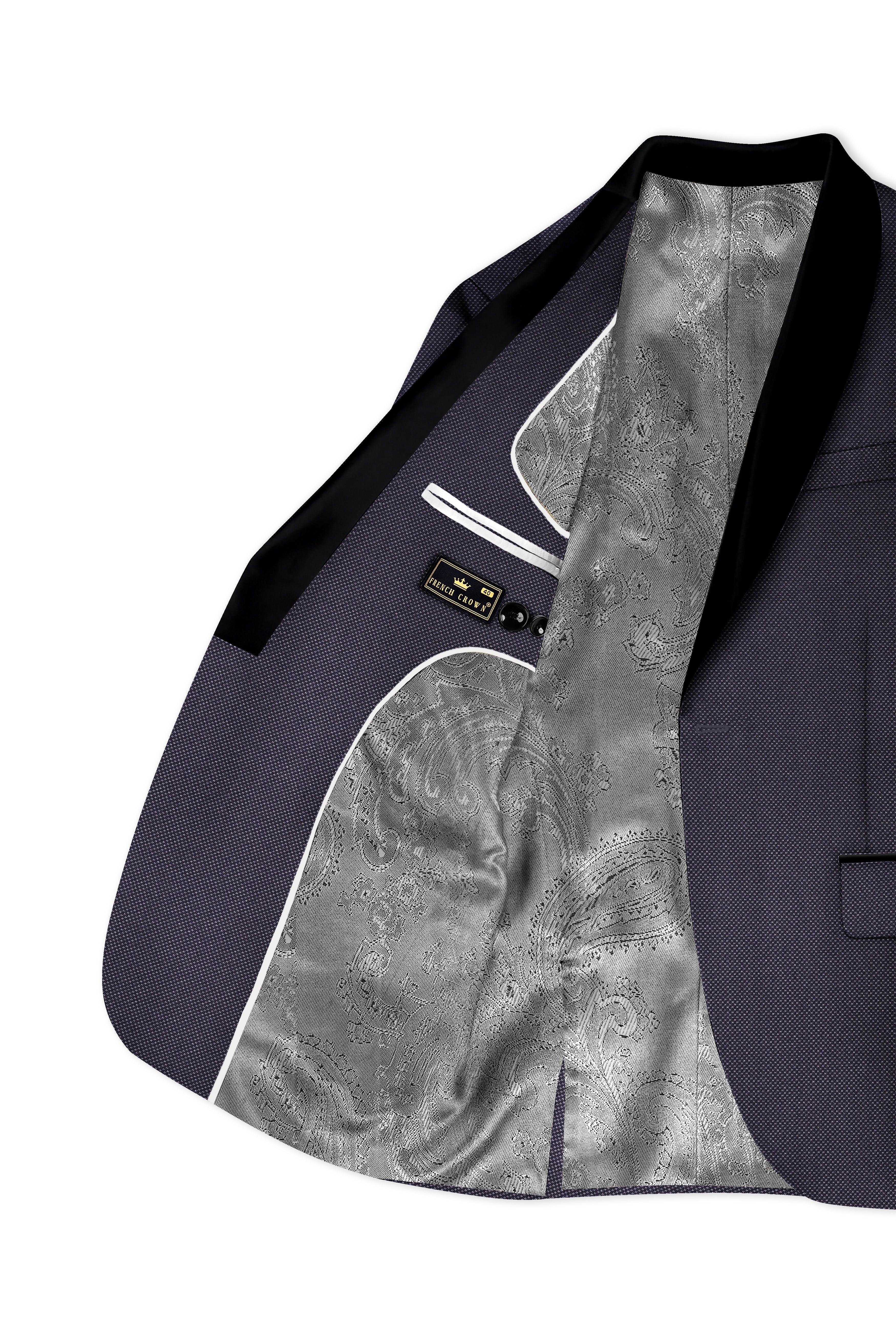 Fuscous Grey Tuxedo Suit