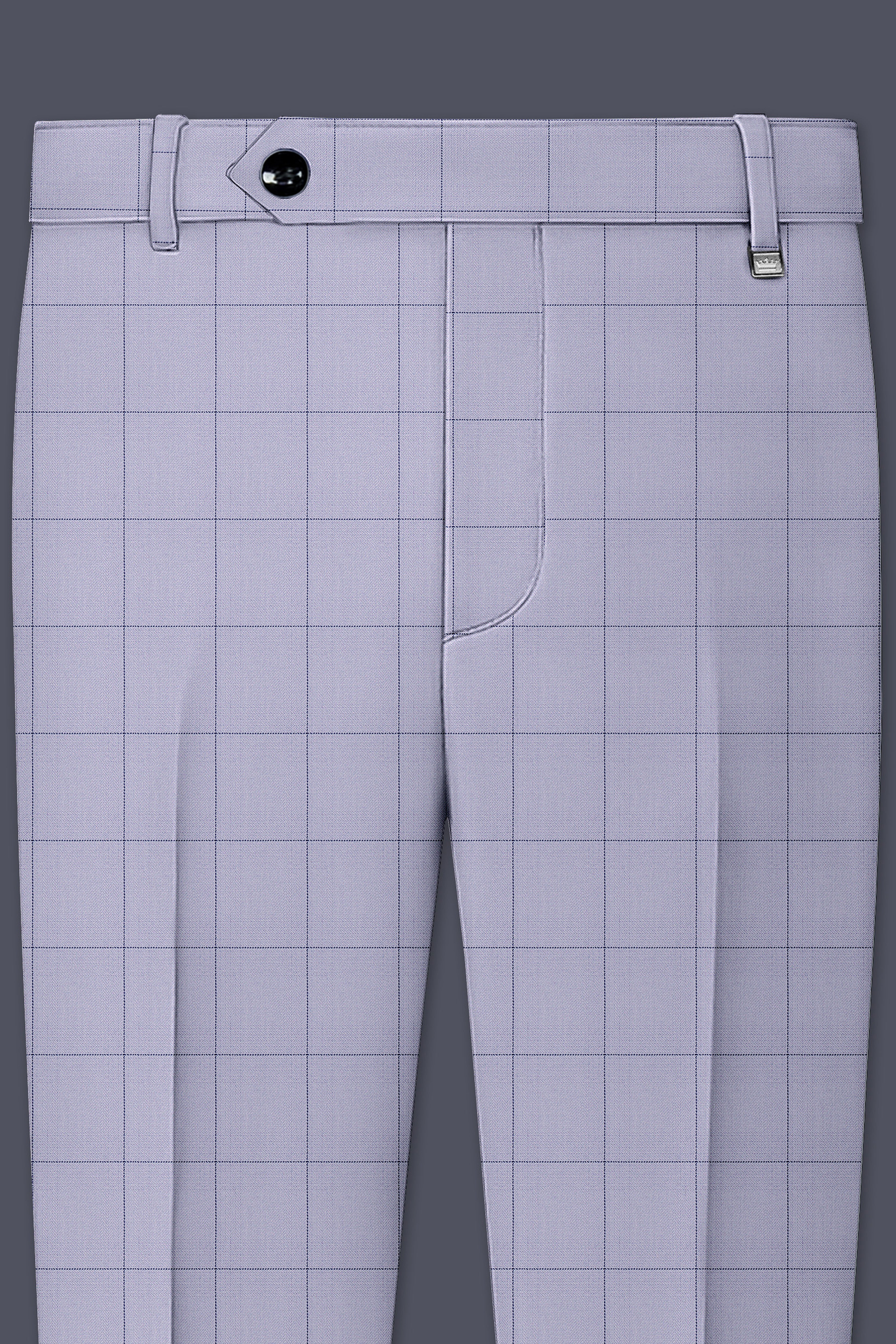 Regent Gray Windowpane Single Breasted Suit