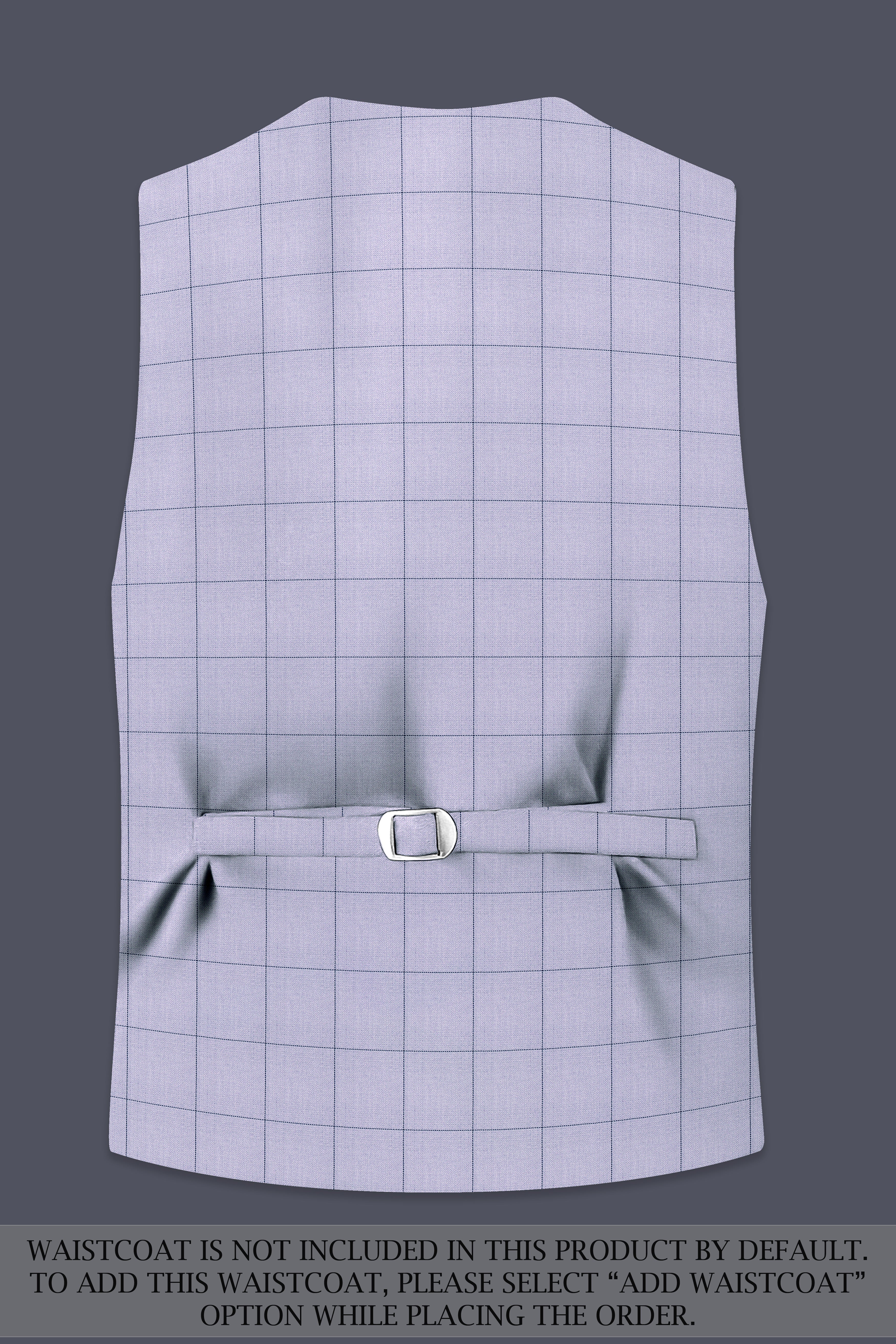 Regent Gray Windowpane Single Breasted Suit