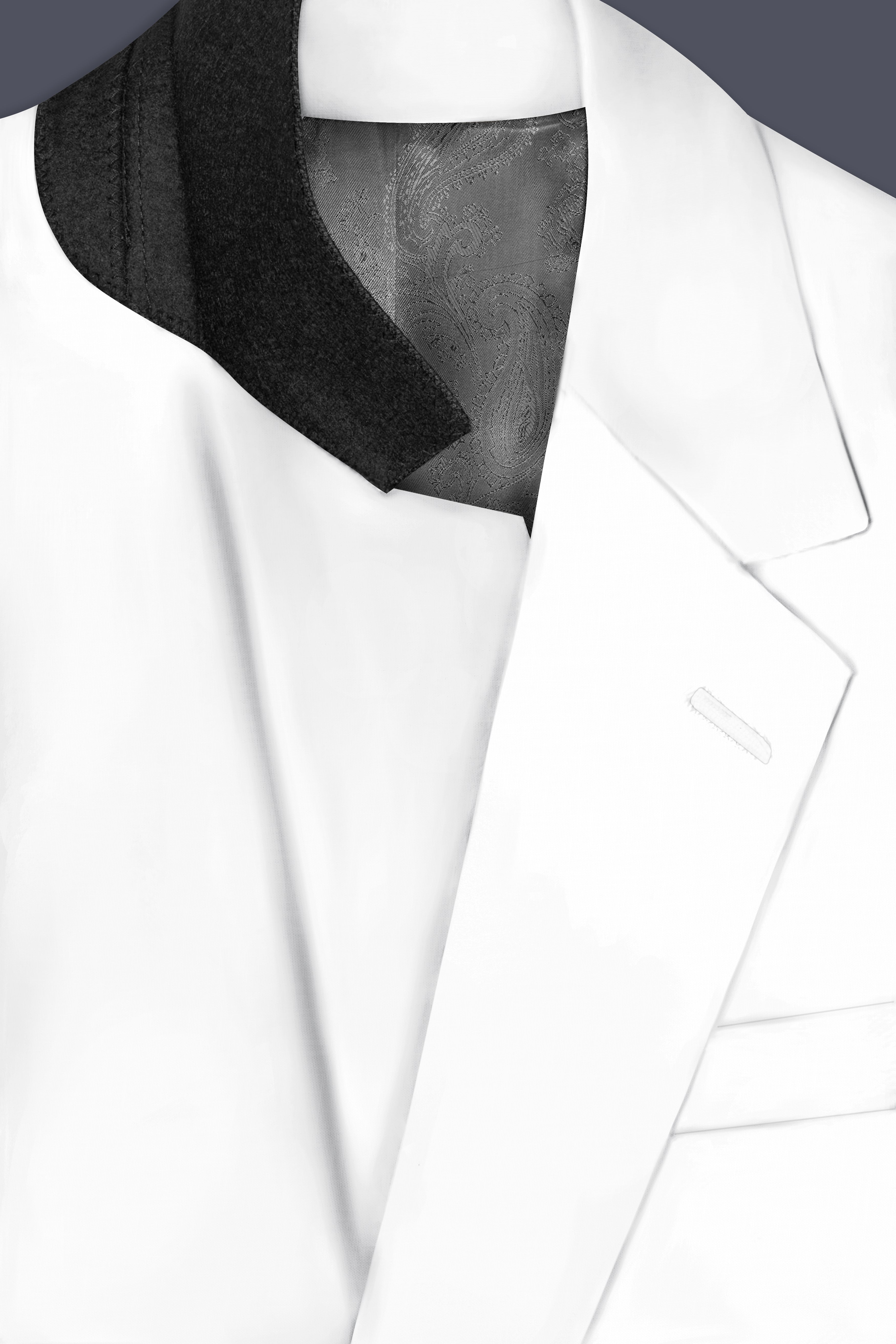 Bright White Luxurious Linen Suit