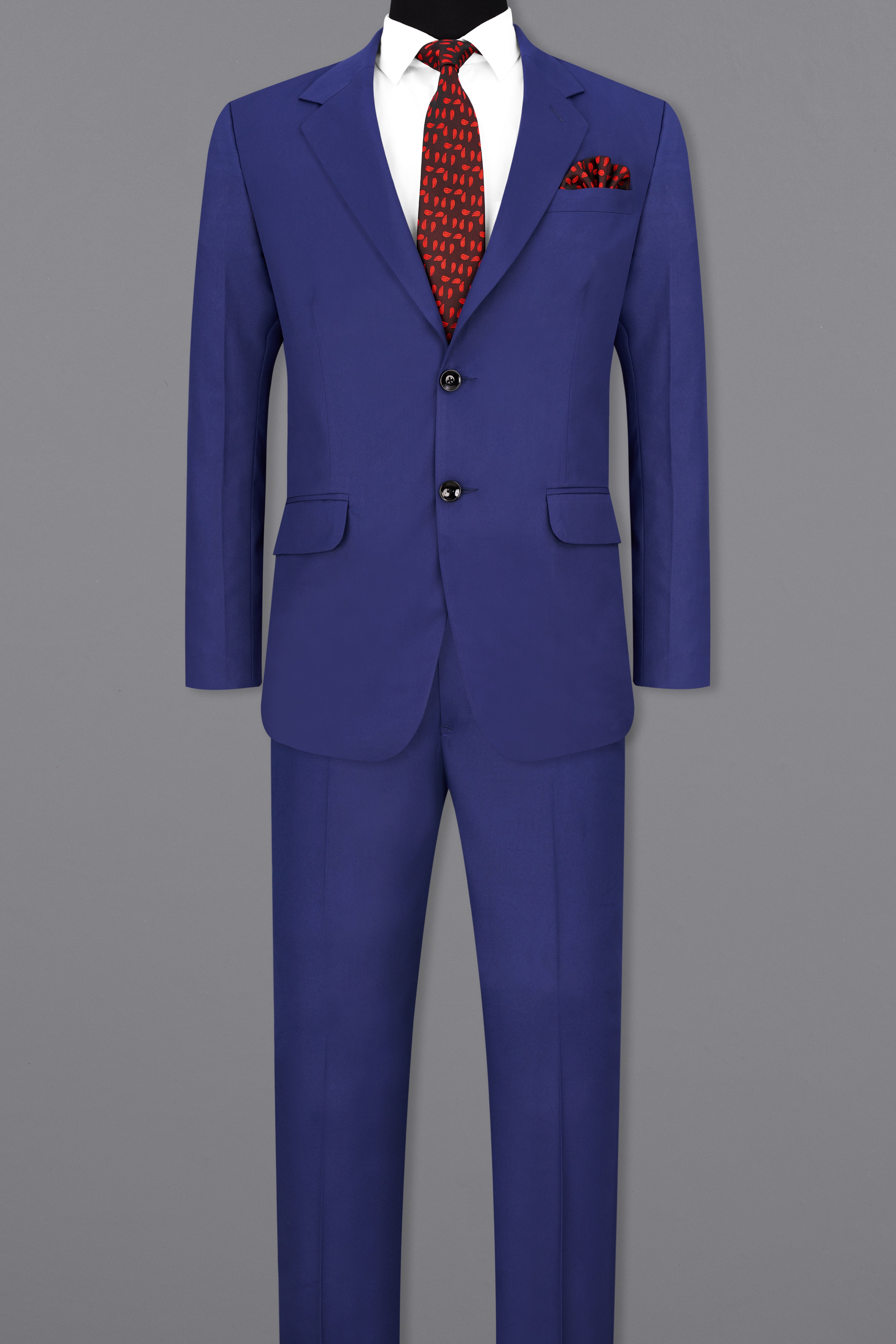 Royal Blue Single Breasted Suit