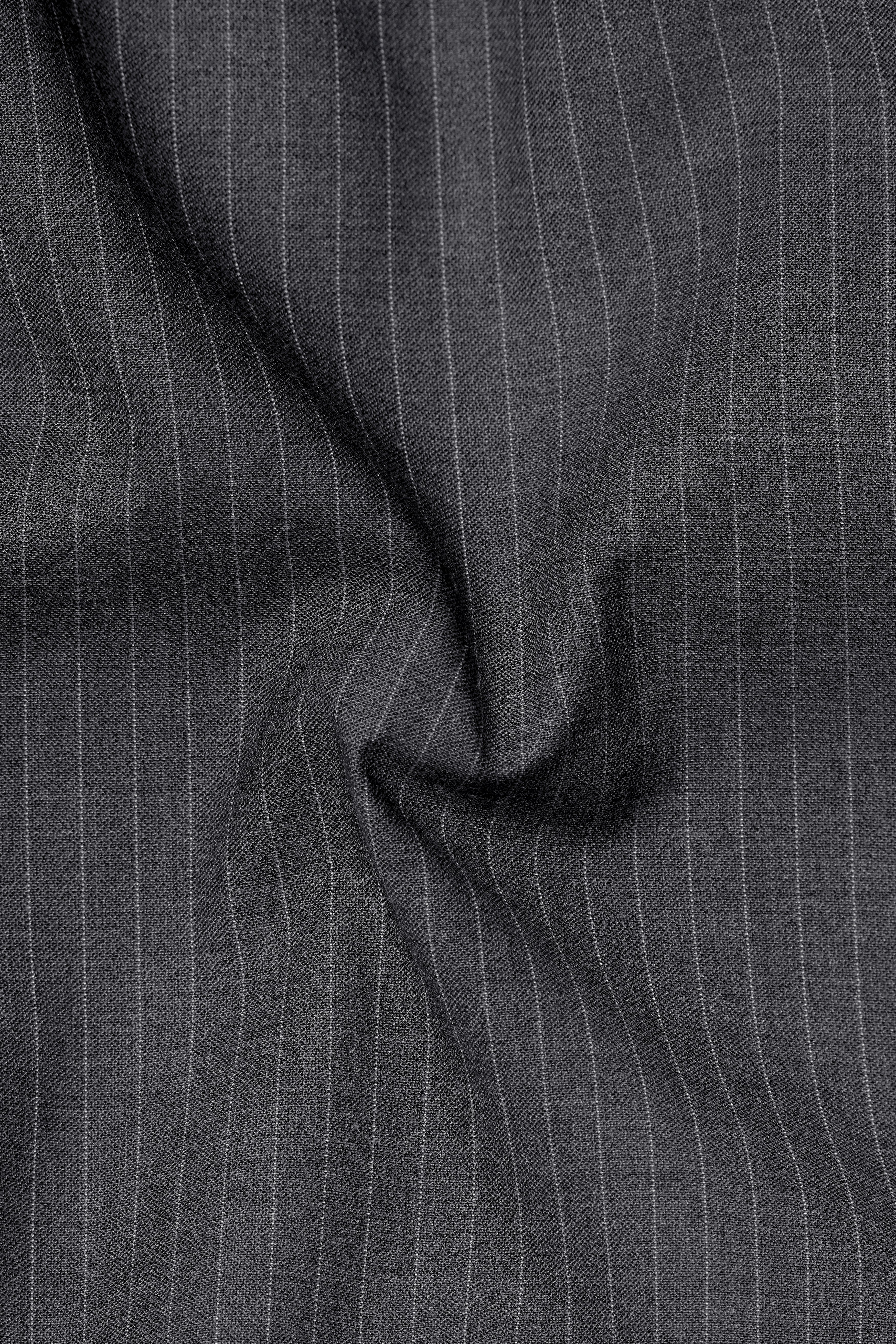 Ironside Gray Striped Single Breasted Suit