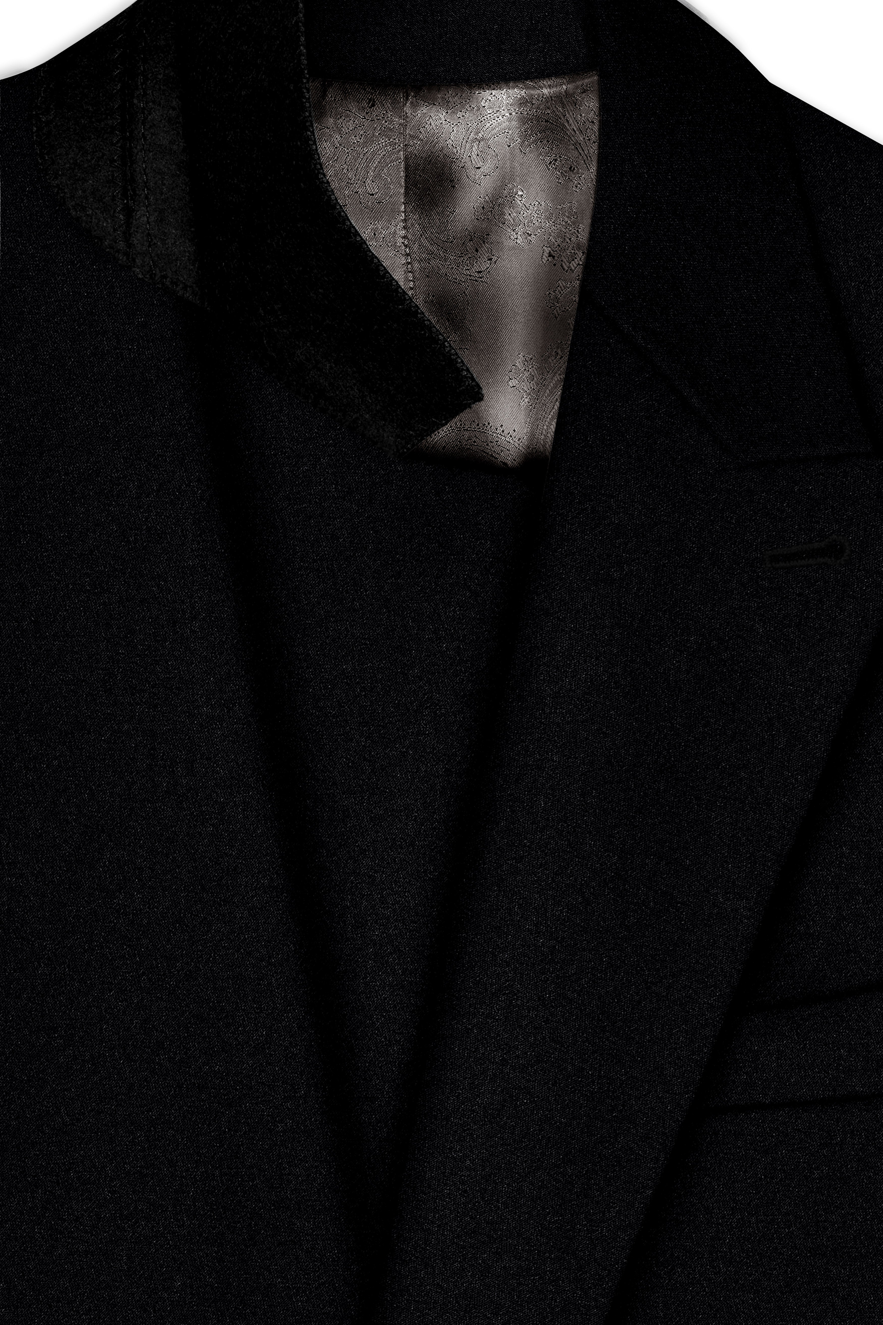 Noirex-Korean Black (The Best Black We Have) 4-Way Stretch Double Breasted Suit