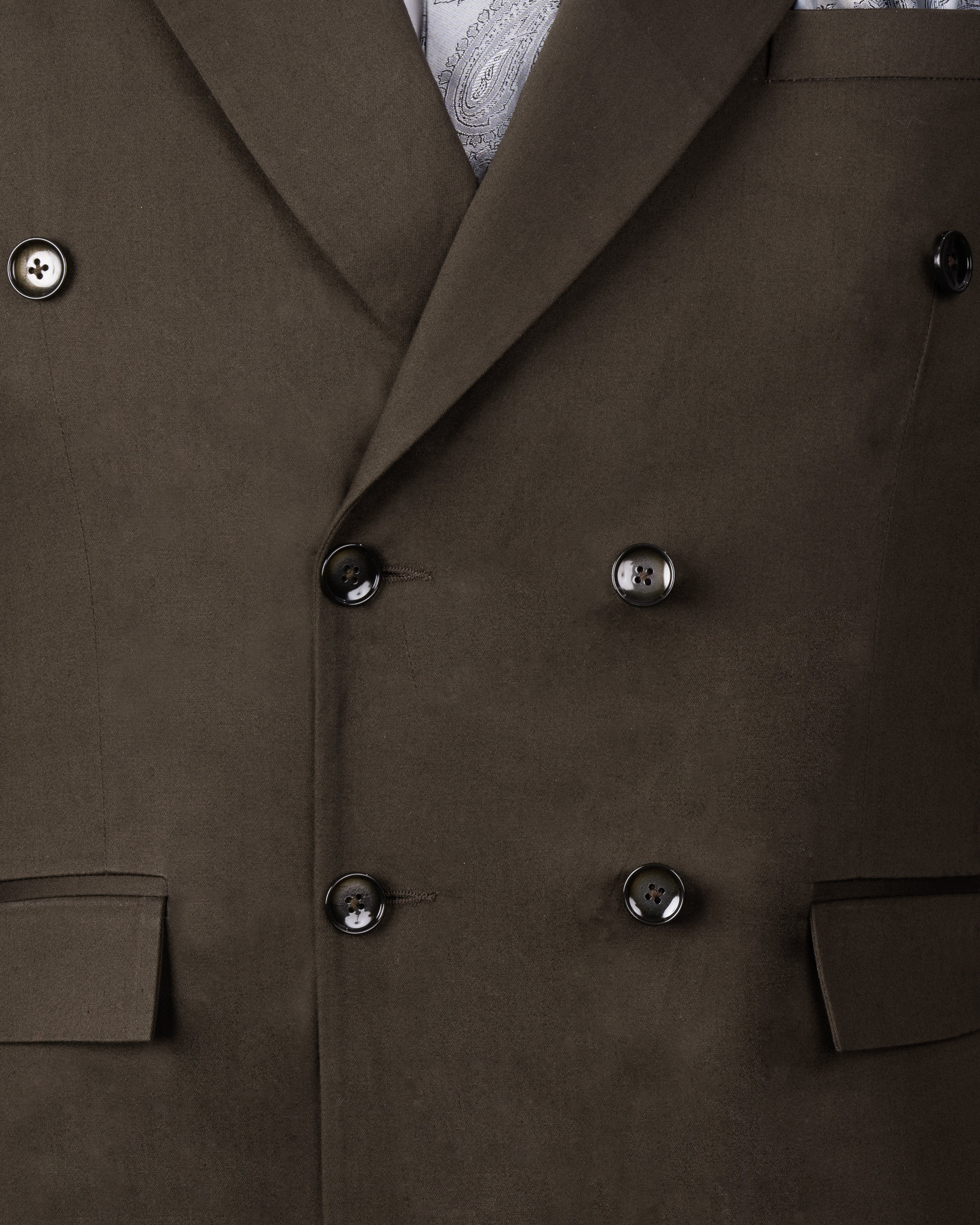 Walnut Brown Solid Stretchable Premium Cotton Double Breasted traveler Suit ST2628-DB-36,ST2628-DB-38,ST2628-DB-40,ST2628-DB-42,ST2628-DB-44,ST2628-DB-46,ST2628-DB-48,ST2628-DB-50,ST2628-DB-52,ST2628-DB-54,ST2628-DB-56,ST2628-DB-58,ST2628-DB-60