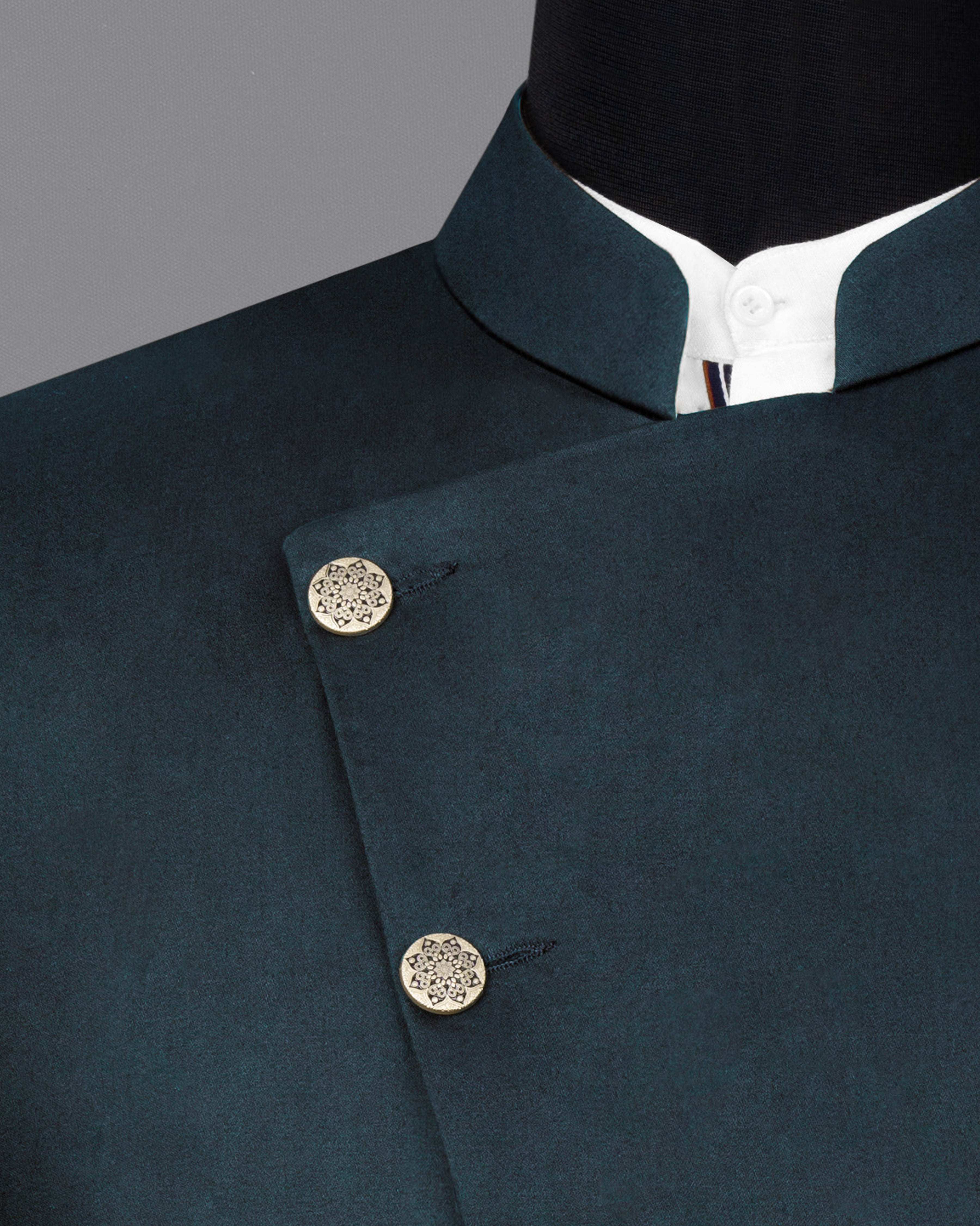 Timber Sea Blue Cross Placket Stretchable Premium Cotton Bandhgala traveler Suit ST2640-CBG-36,ST2640-CBG-38,ST2640-CBG-40,ST2640-CBG-42,ST2640-CBG-44,ST2640-CBG-46,ST2640-CBG-48,ST2640-CBG-50,ST2640-CBG-52,ST2640-CBG-54,ST2640-CBG-56,ST2640-CBG-58,ST2640-CBG-60