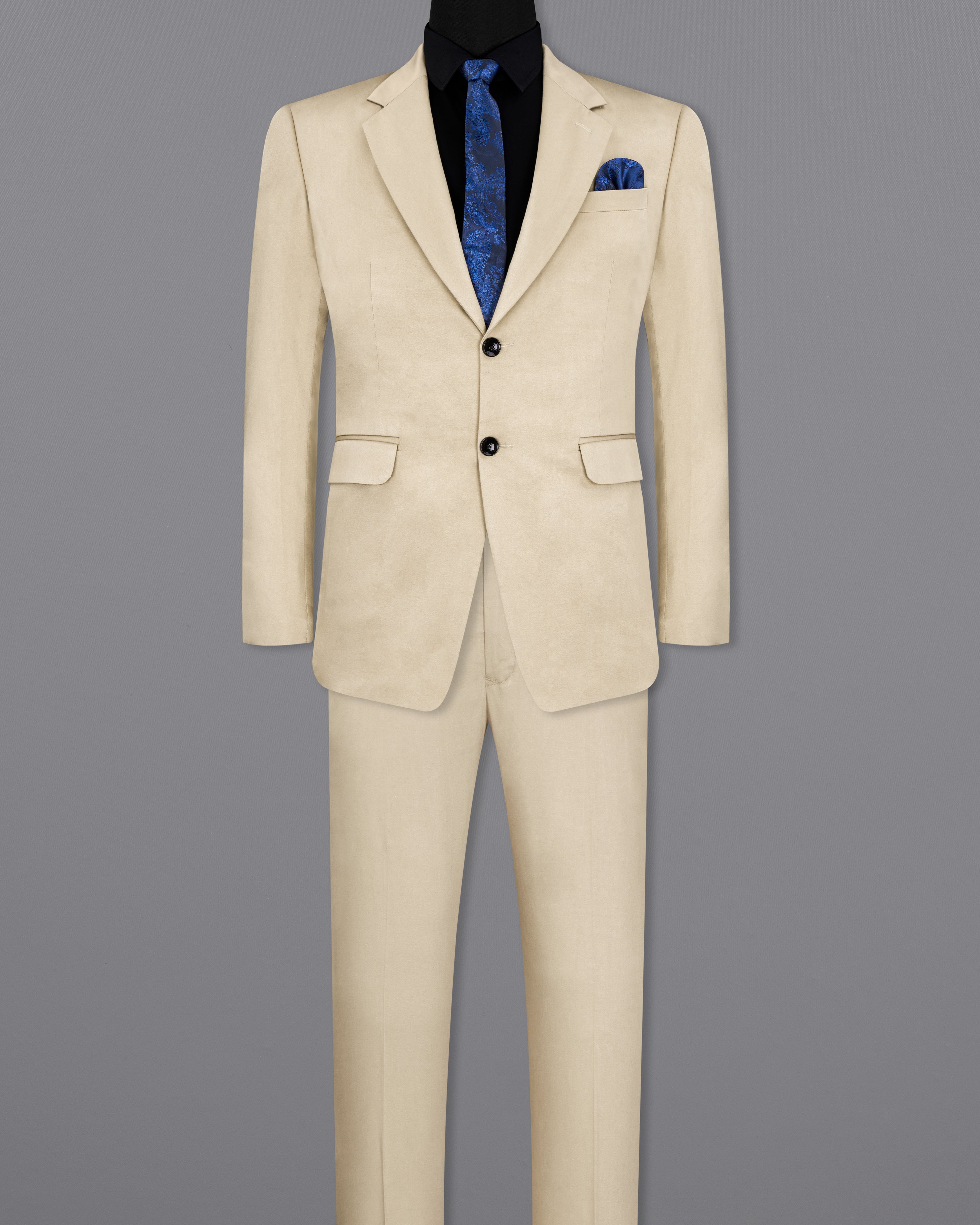 Moon Mist Beige Stretchable Premium Cotton traveler Suit ST2672-SB-36,ST2672-SB-38,ST2672-SB-40,ST2672-SB-42,ST2672-SB-44,ST2672-SB-46,ST2672-SB-48,ST2672-SB-50,ST2672-SB-52,ST2672-SB-54,ST2672-SB-56,ST2672-SB-58,ST2672-SB-60