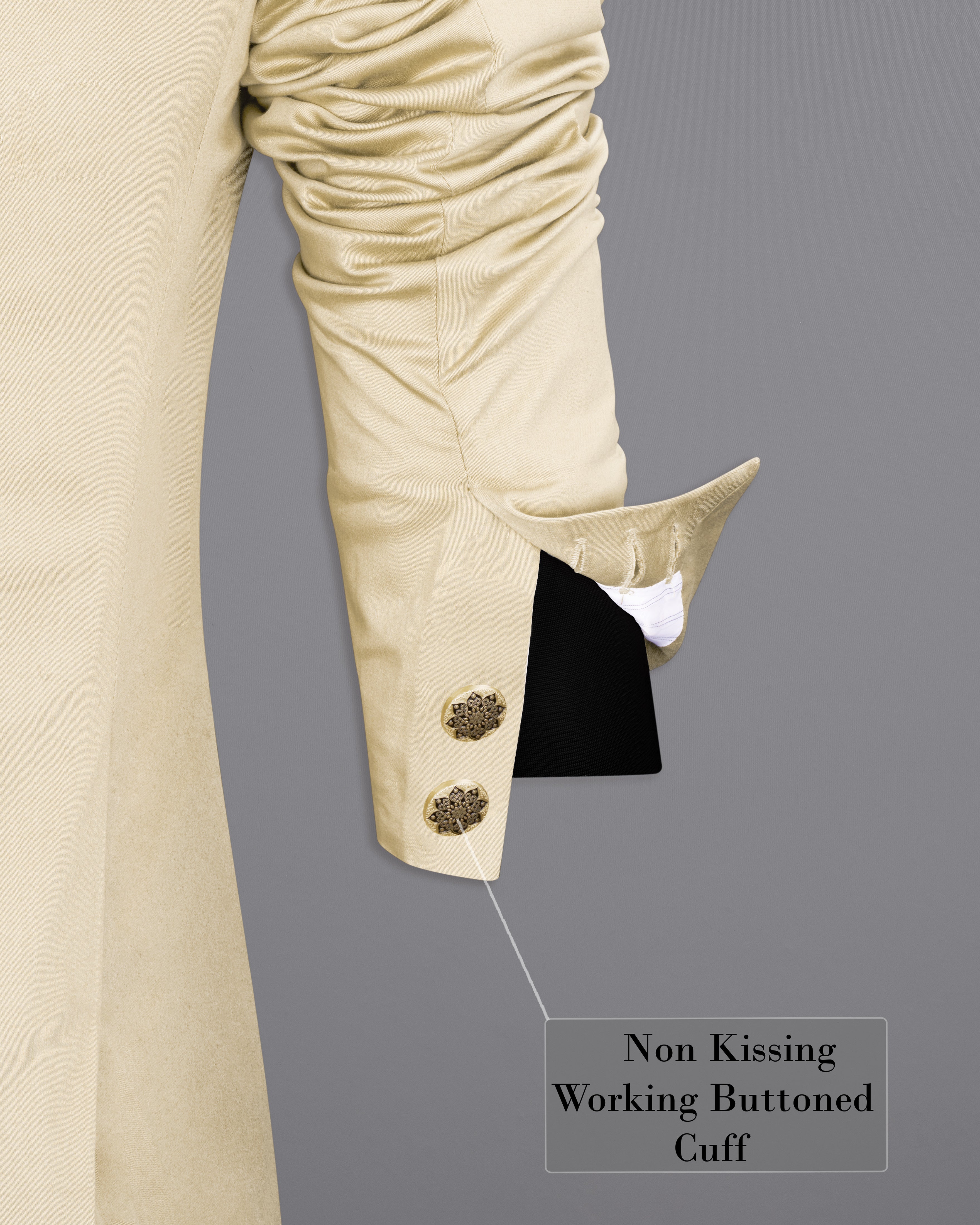 Moon Mist Beige Bandhgala Premium Cotton Stretchable traveler Suit ST2674-BG-36,ST2674-BG-38,ST2674-BG-40,ST2674-BG-42,ST2674-BG-44,ST2674-BG-46,ST2674-BG-48,ST2674-BG-50,ST2674-BG-52,ST2674-BG-54,ST2674-BG-56,ST2674-BG-58,ST2674-BG-60