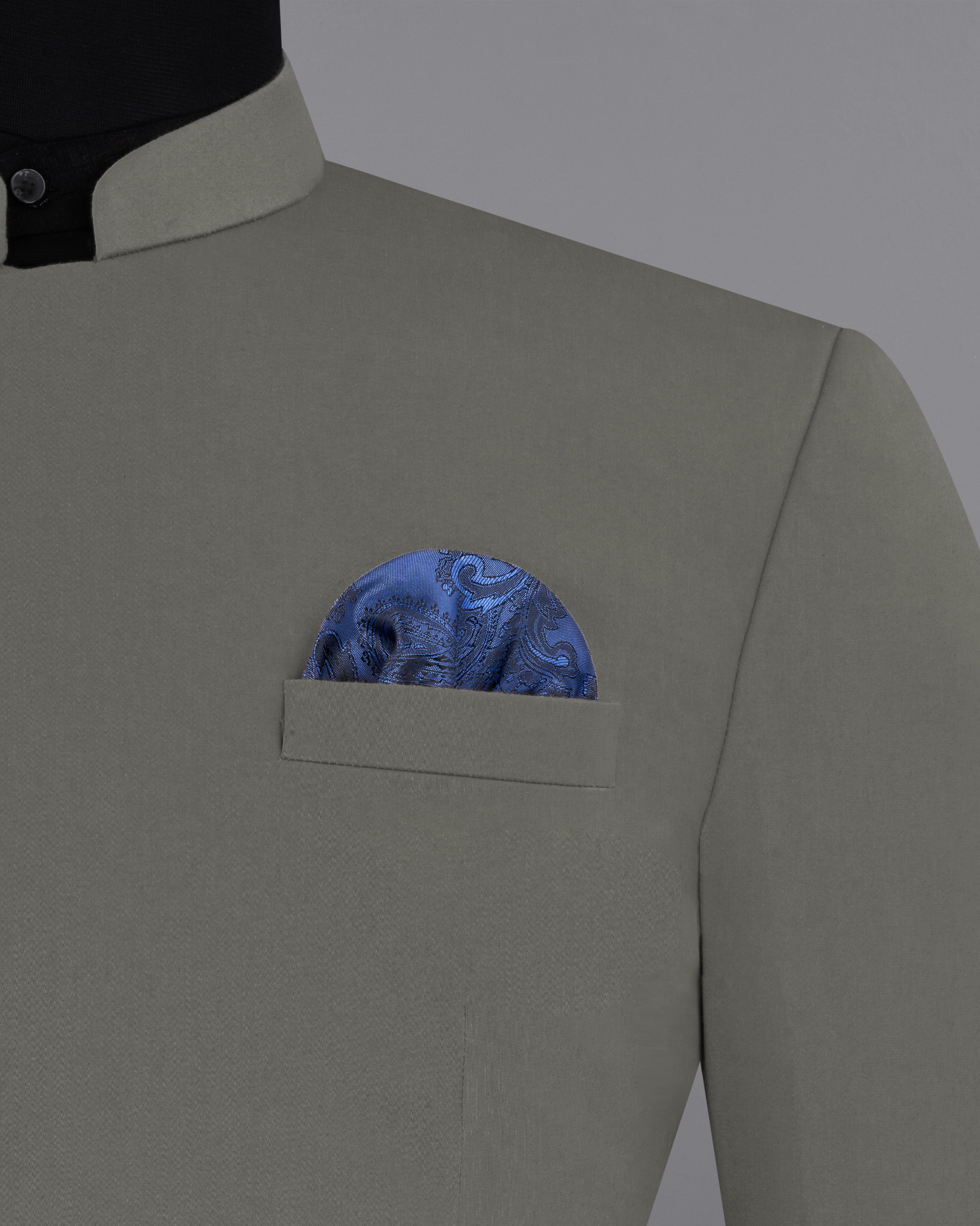 Ironside Gray Stretchable Cross Placket Bandhgala Premium Cotton traveler Suit ST2685-CBG-36, ST2685-CBG-38, ST2685-CBG-40, ST2685-CBG-42, ST2685-CBG-44, ST2685-CBG-46, ST2685-CBG-48, ST2685-CBG-50, ST2685-CBG-52, ST2685-CBG-54, ST2685-CBG-56, ST2685-CBG-58, ST2685-CBG-60