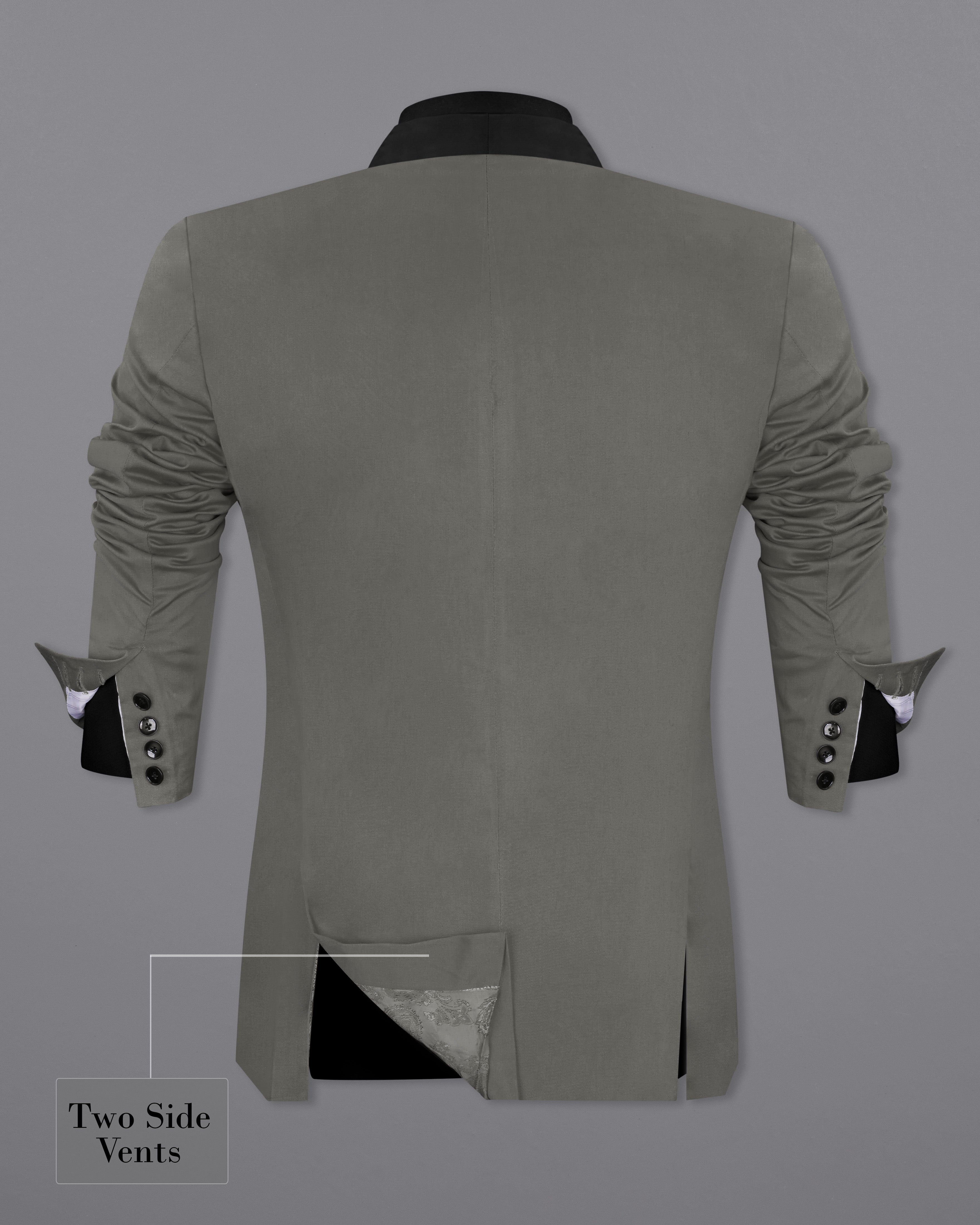Ironside Gray Stretchable Tuxedo Premium Cotton Suit ST2686-BKL, ST2686-BKL-36, ST2686-BKL-38, ST2686-BKL-40, ST2686-BKL-42, ST2686-BKL-44, ST2686-BKL-46, ST2686-BKL-48, ST2686-BKL-50, ST2686-BKL-52, ST2686-BKL-54, ST2686-BKL-56, ST2686-BKL-58, ST2686-BKL-60