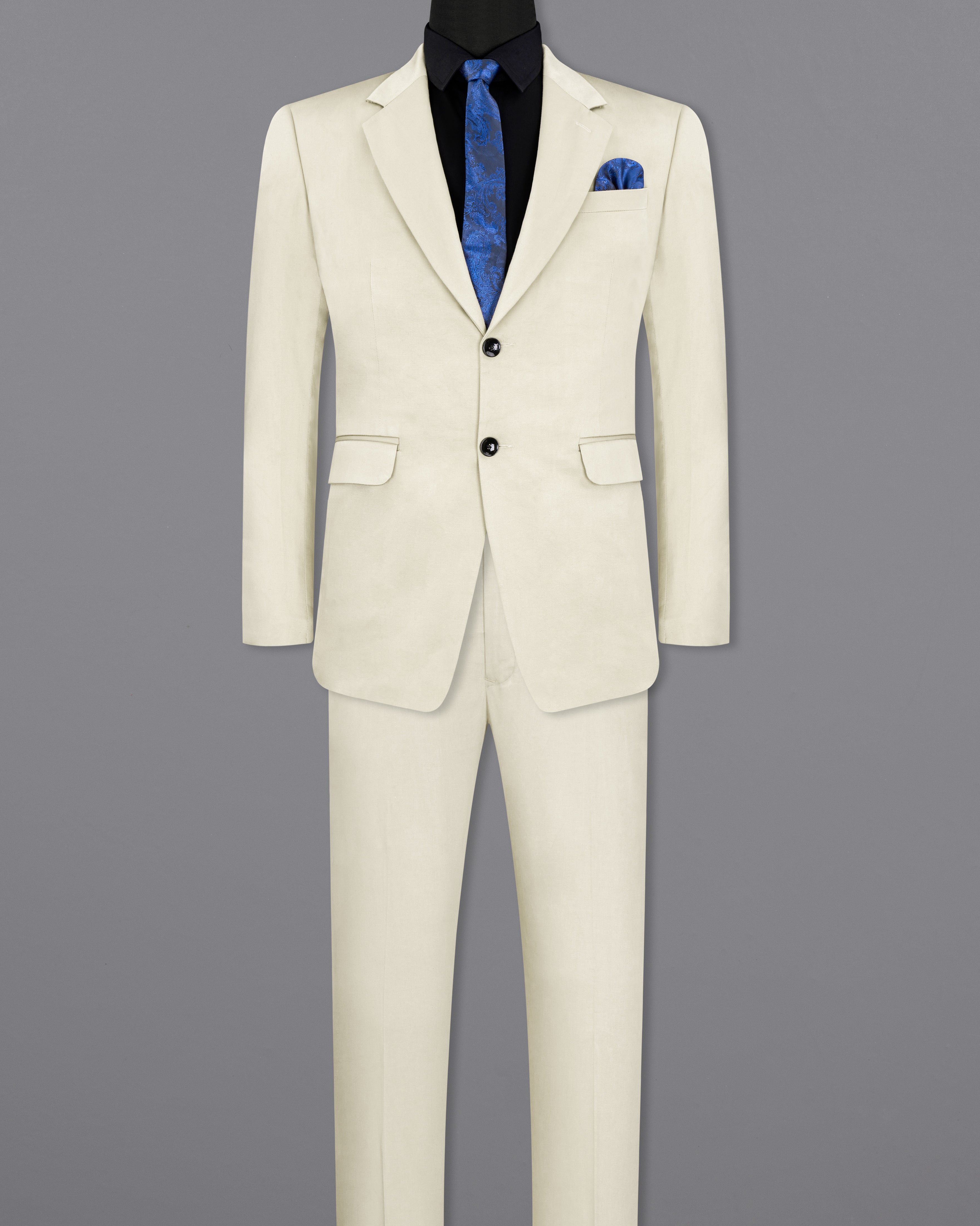 Merino Cream Stretchable Premium Cotton traveler Suit ST2687-SB-36,ST2687-SB-38,ST2687-SB-40,ST2687-SB-42,ST2687-SB-44,ST2687-SB-46,ST2687-SB-48,ST2687-SB-50,ST2687-SB-52,ST2687-SB-54,ST2687-SB-56,ST2687-SB-58,ST2687-SB-60