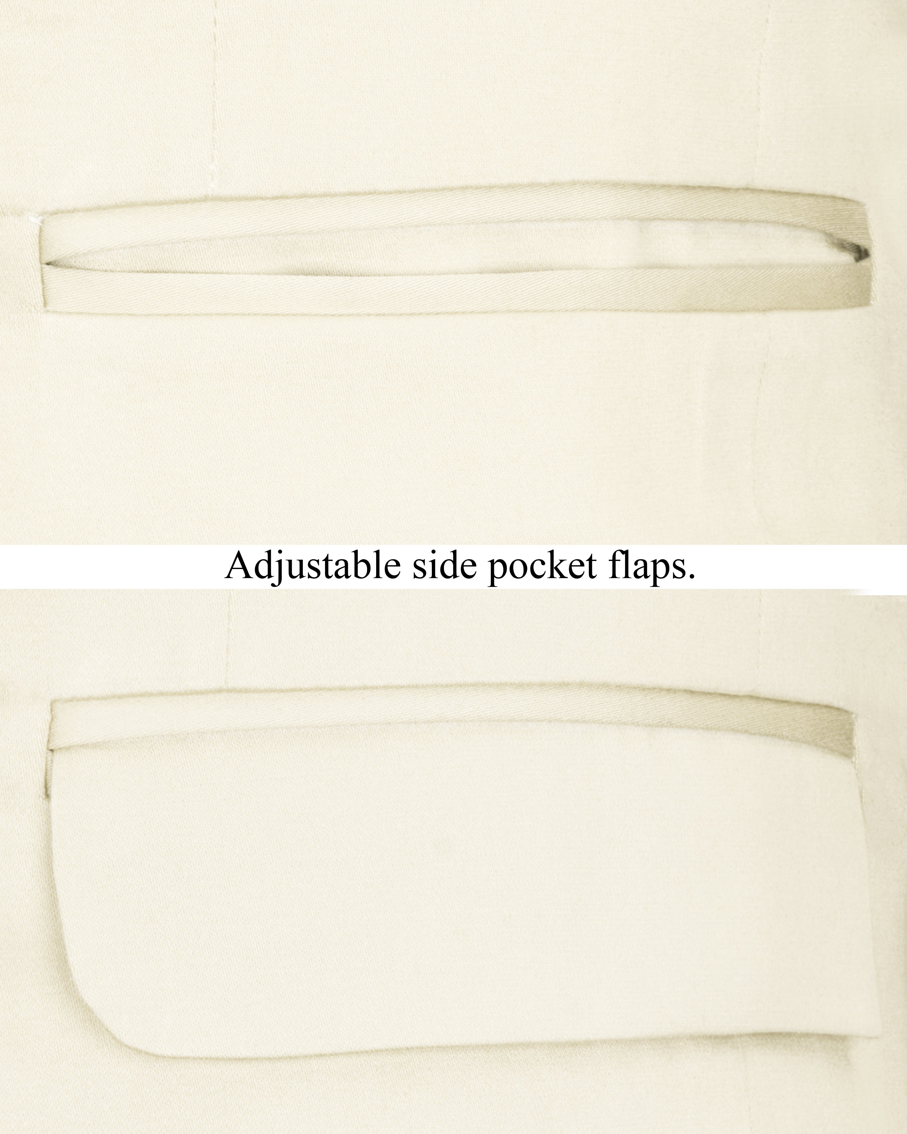 Merino Cream Stretchable Bandhgala Premium Cotton traveler Suit ST2689-BG-36,ST2689-BG-38,ST2689-BG-40,ST2689-BG-42,ST2689-BG-44,ST2689-BG-46,ST2689-BG-48,ST2689-BG-50,ST2689-BG-52,ST2689-BG-54,ST2689-BG-56,ST2689-BG-58,ST2689-BG-60